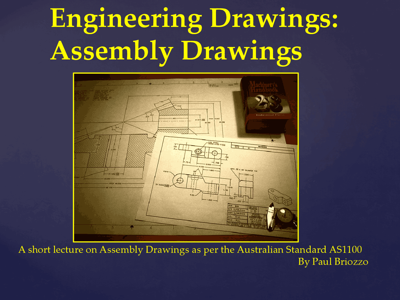 Assembly Drawings | Study notes Engineering | Docsity