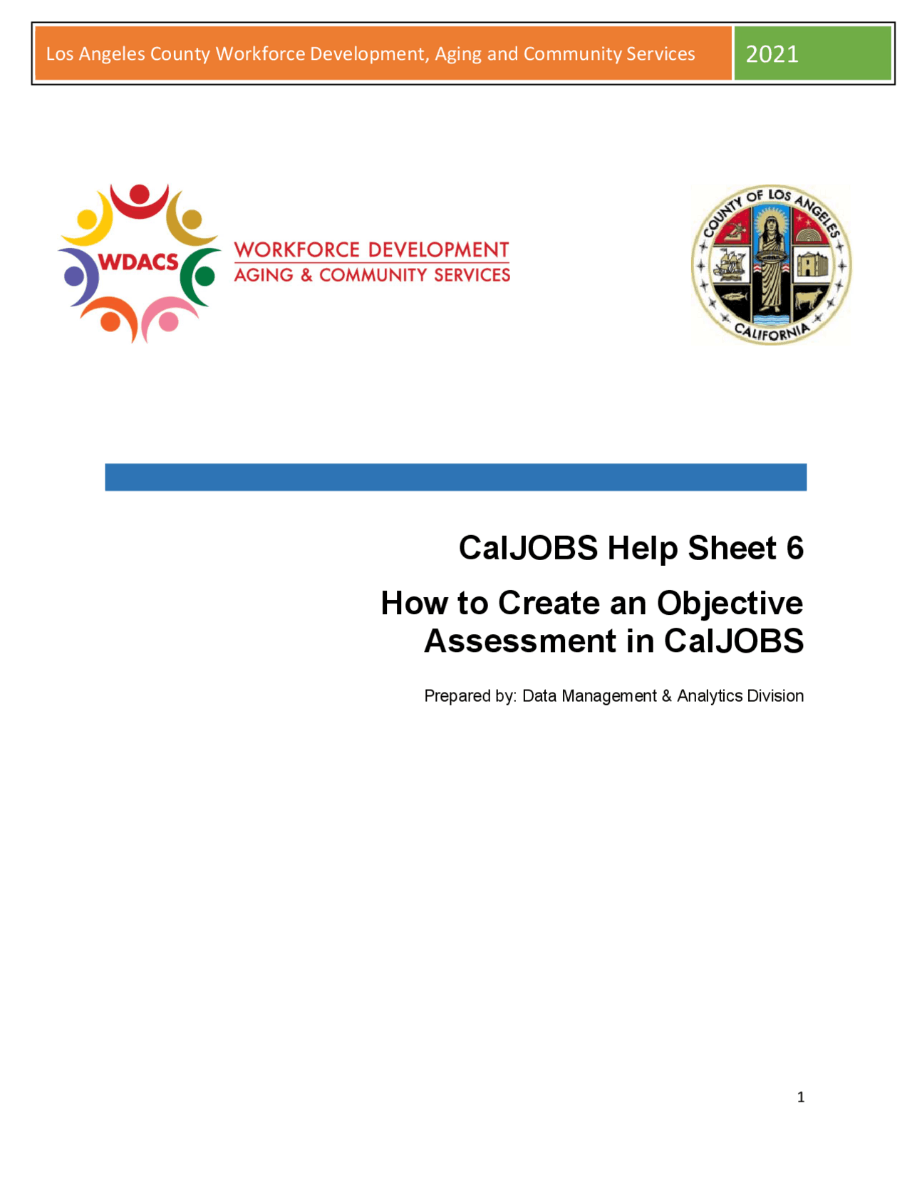 Creating an Objective Assessment in CalJOBS: Guide for Workforce Pros ...