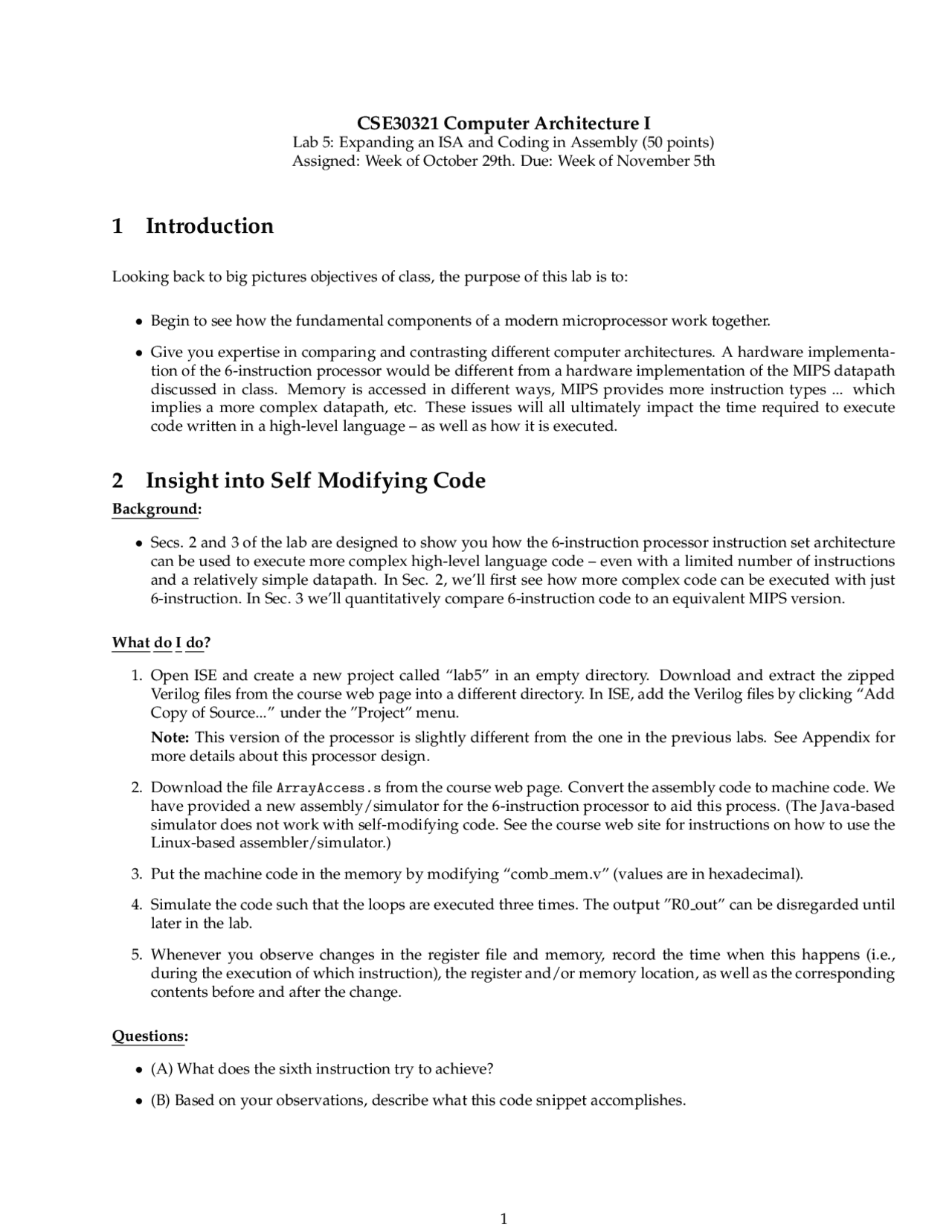 1 Introduction 2 Insight into Self Modifying Code | Summaries Computer ...