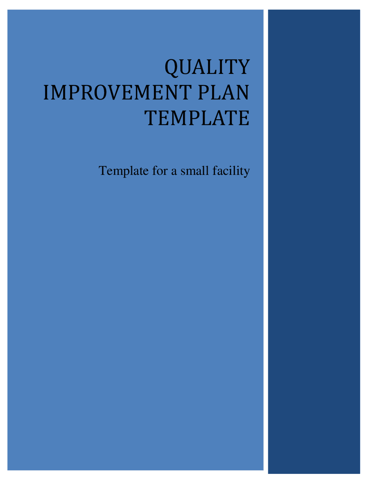 Quality Improvement Program Examples Quality Improvement Plan Template | Schemes and Mind Maps Communication ...