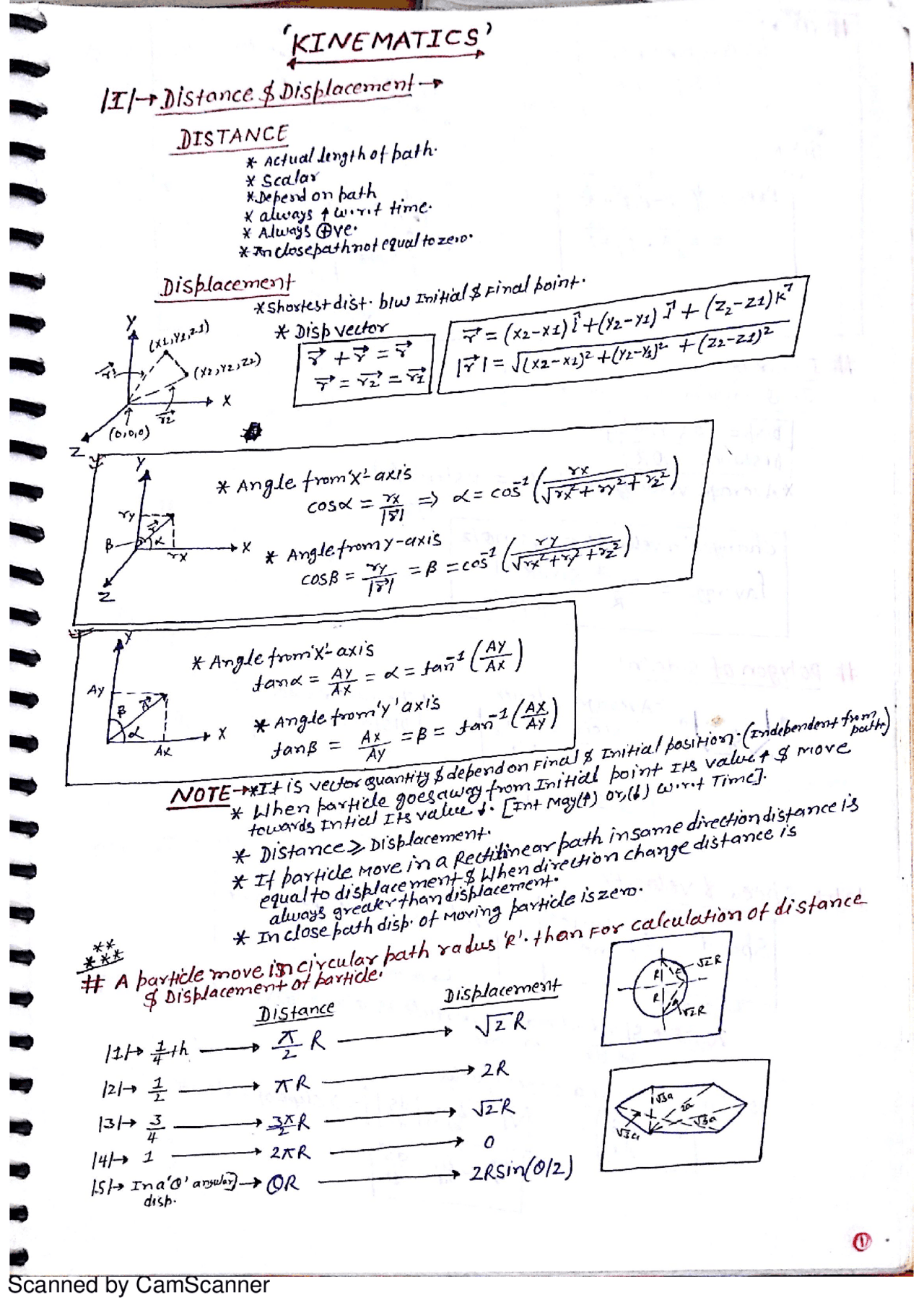 Physics Mechanics Notes.pdf Physics|Kinematics|pdf | Study notes Physics | Docsity