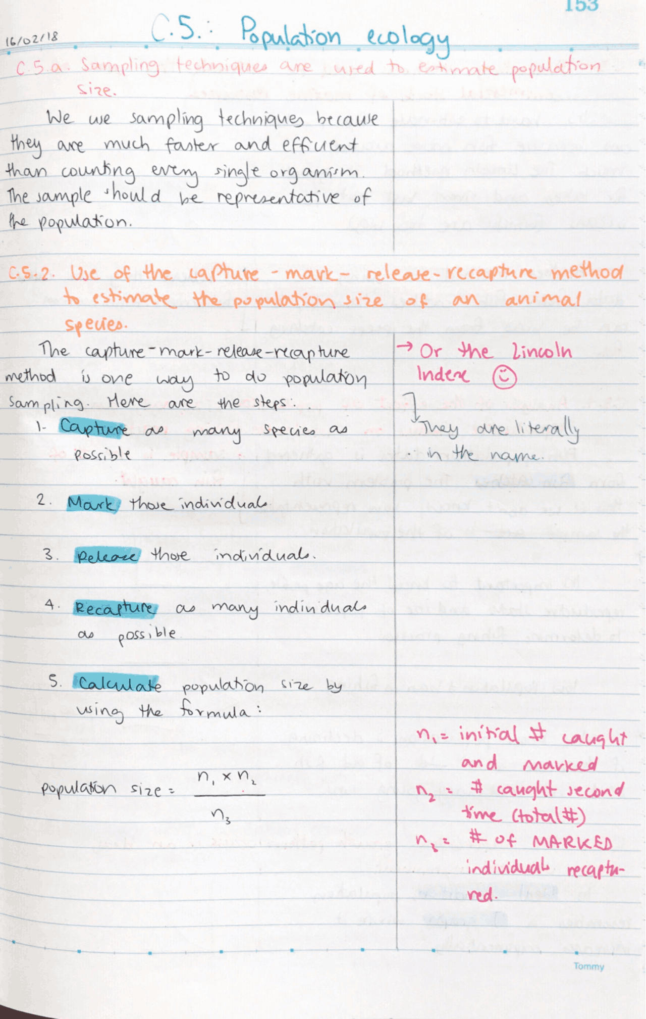 Population ecology -Biology | Study notes Ecology and Environment | Docsity