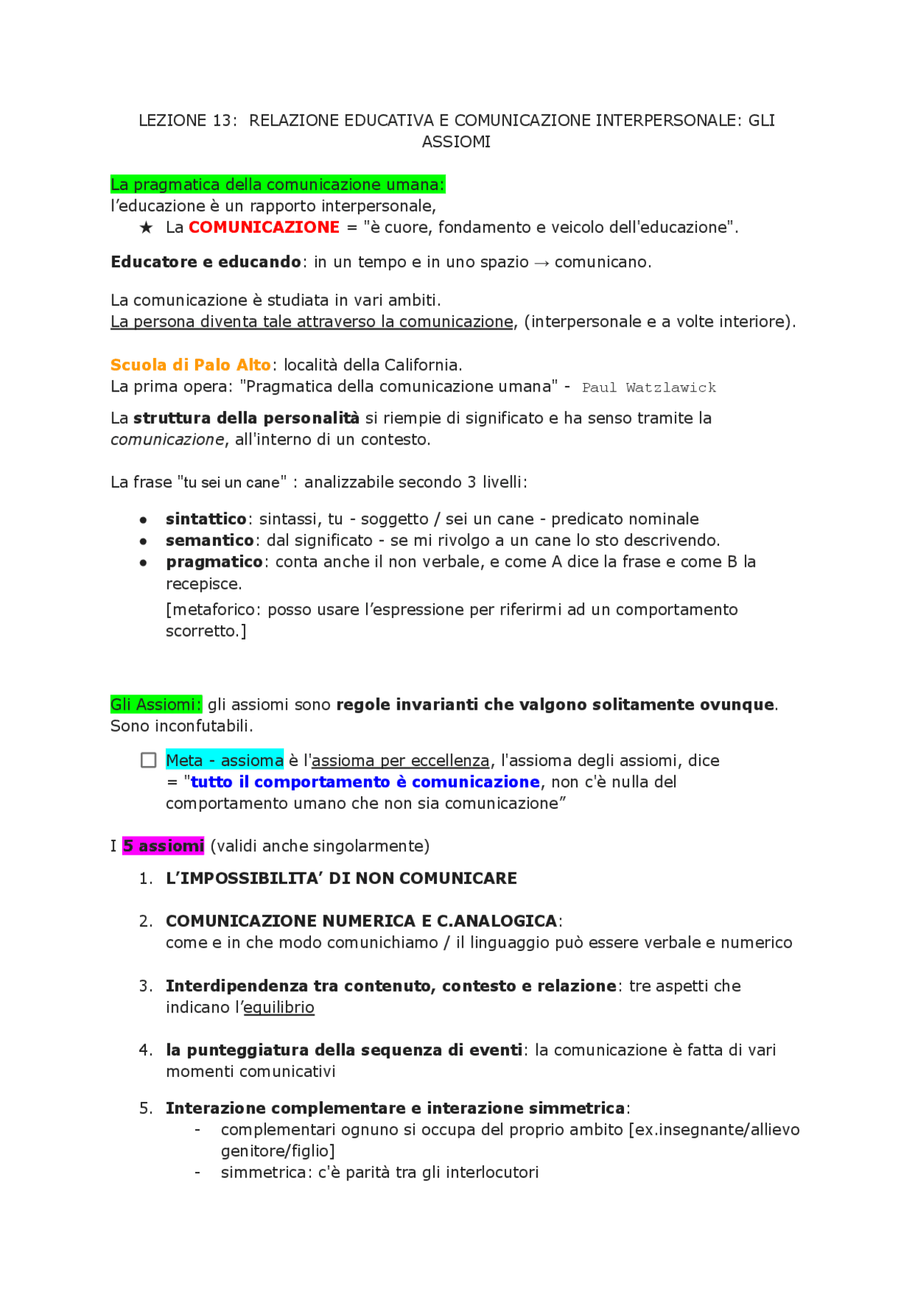 Schemi Schemi Pedagogia Generale ( unipegaso ) | Schemi e mappe concettuali di ...