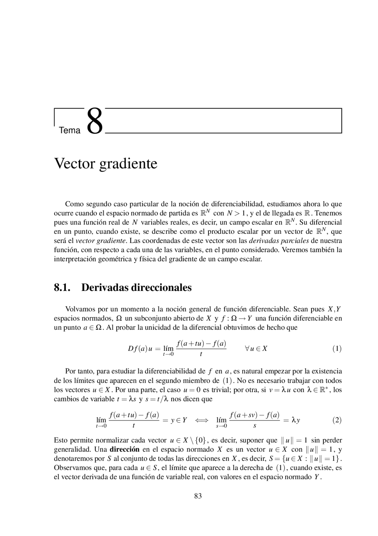 Gradianes Vector gradiente | Esquemas y mapas conceptuales de Física | Docsity