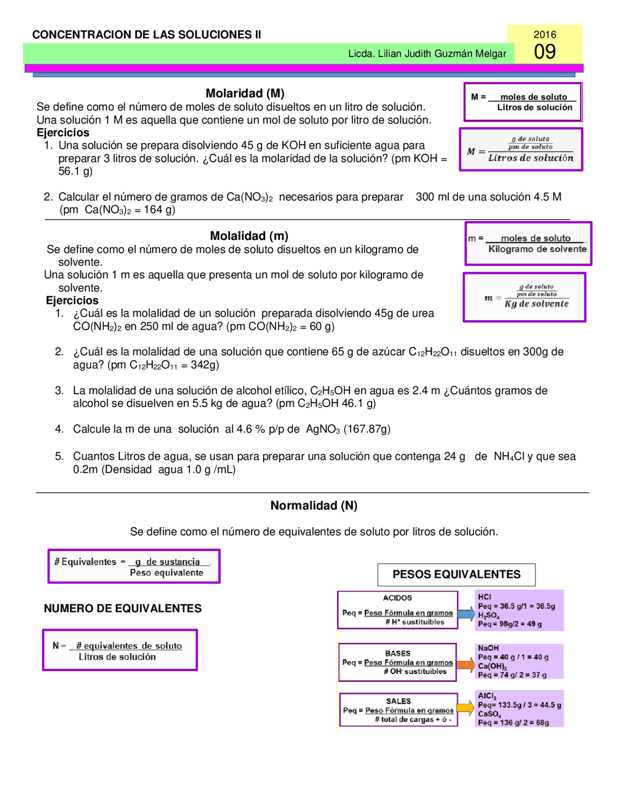 Molaridad M Molalidad m Normalidad N Res menes De Volumen Docsity molaridad-m-molalidad-m-normalidad-n-res-menes-de-volumen-docsity