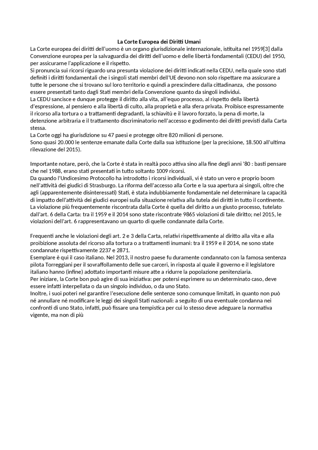 La corte europea dei diritti umani | Guide, Progetti e Ricerche di ...