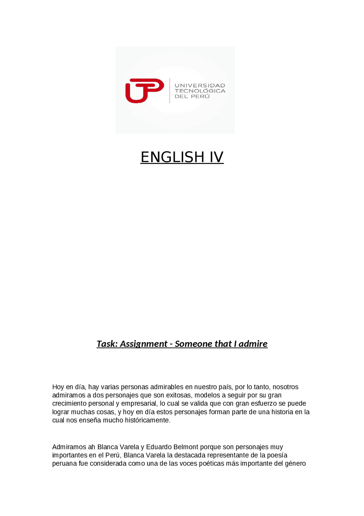 TAREA DE INGLES TRADUCIDO DE INGLES A ESPAÑOL Traducciones de Idioma