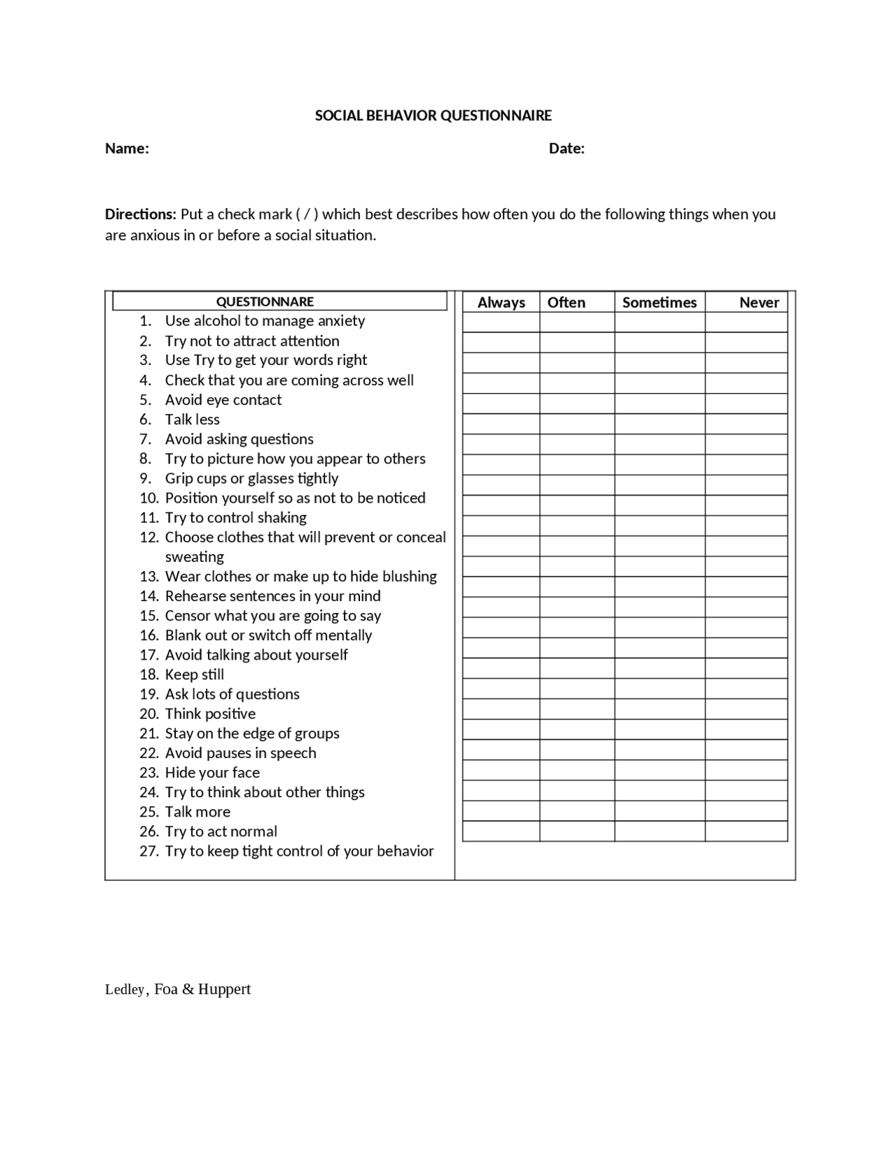 A survey questionnaire of video games | Slides English | Docsity
