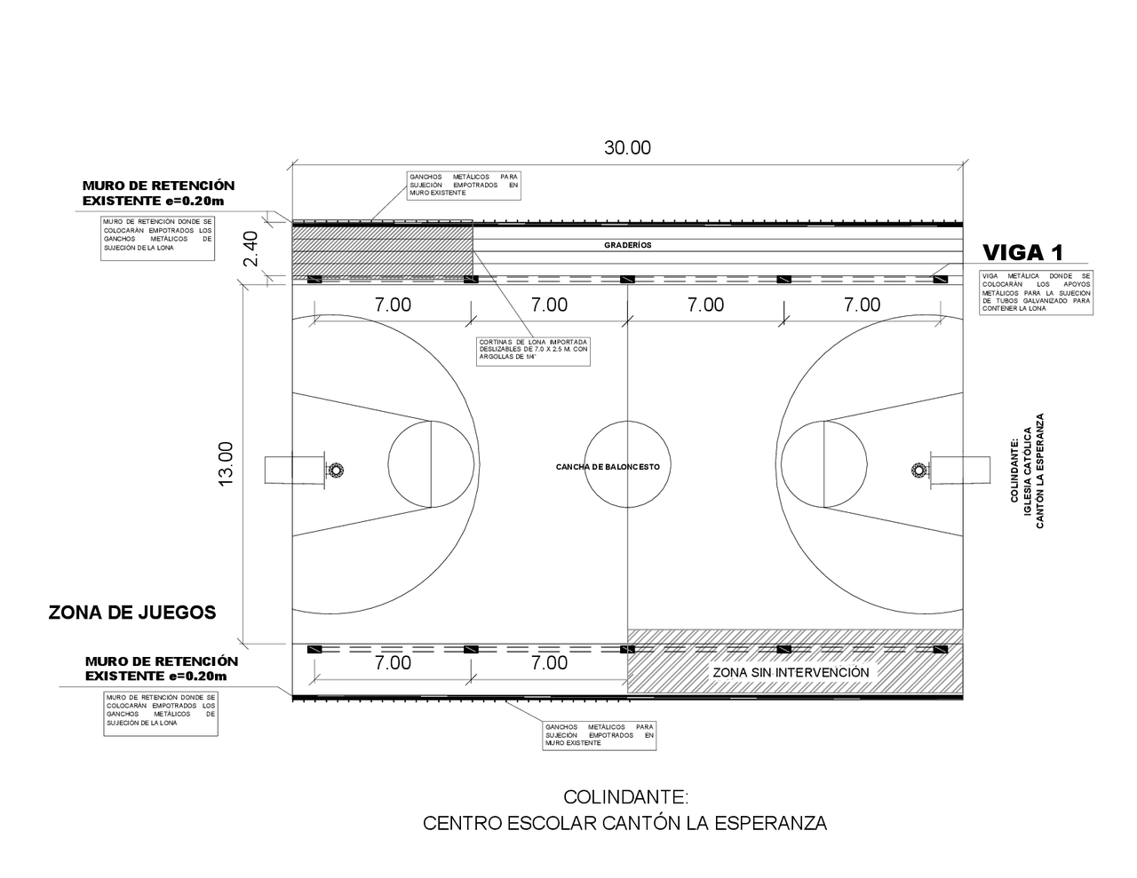 Plano de cancha de baloncesto | Ejercicios de Diseño | Docsity