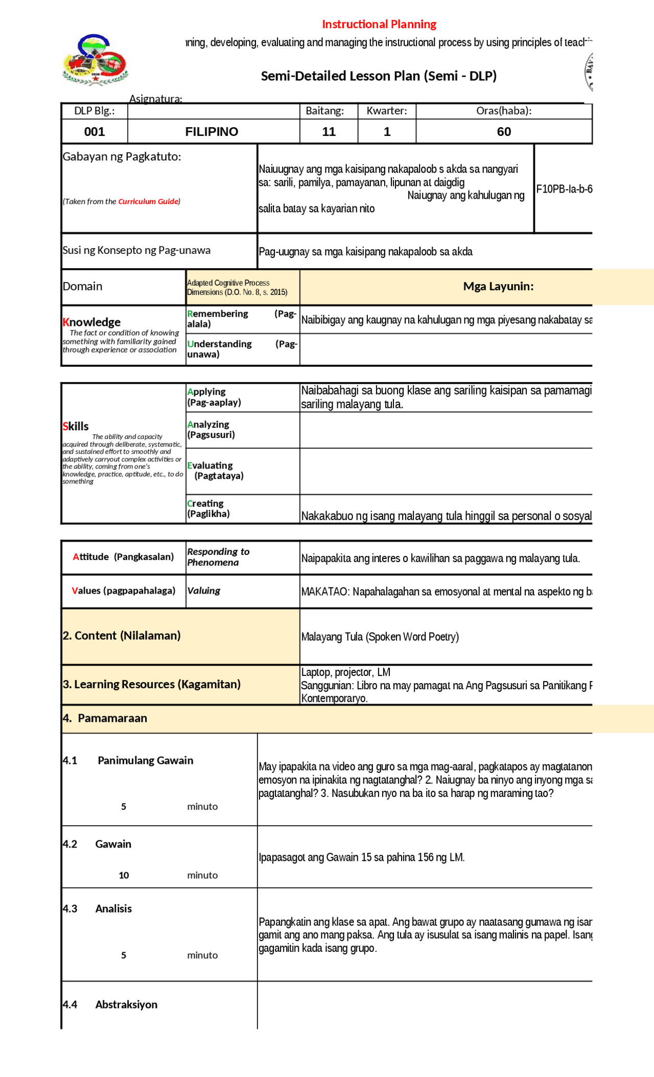 This is a detailed lesson plan hi hello hope you are good | Schemes and ...