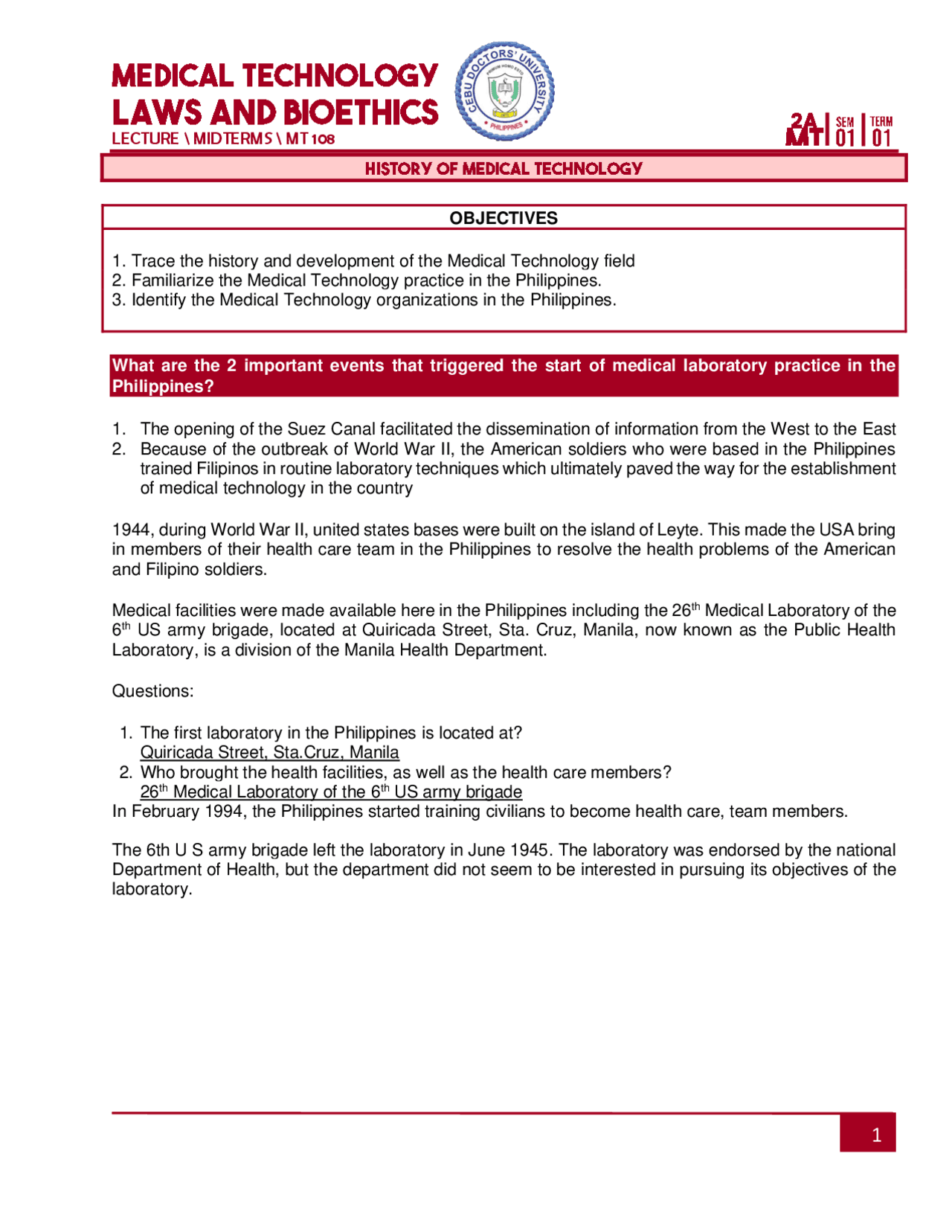 Principle of Medical Laboratory Science PMLS 2 Laboratory 1 Handwashing ...