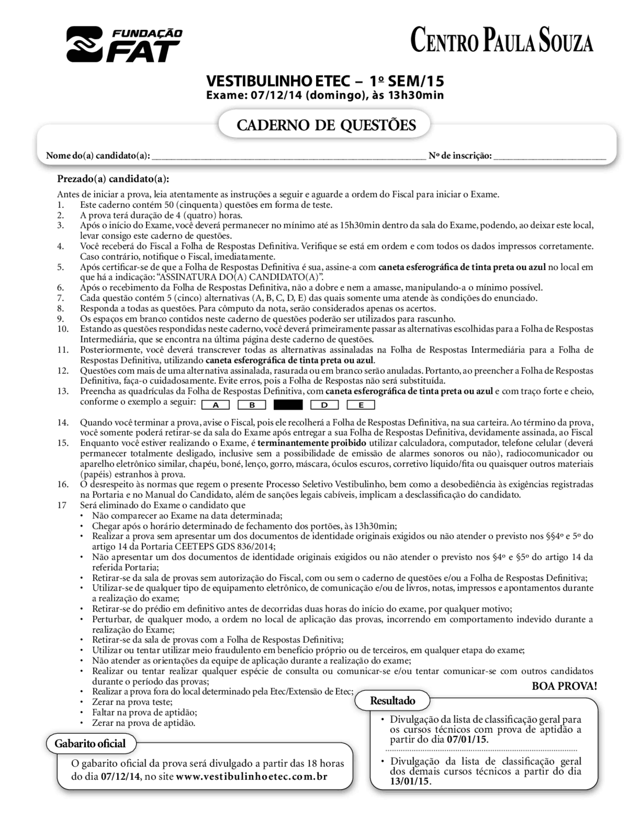 Tem Redação Na Prova Da Etec - FDPLEARN