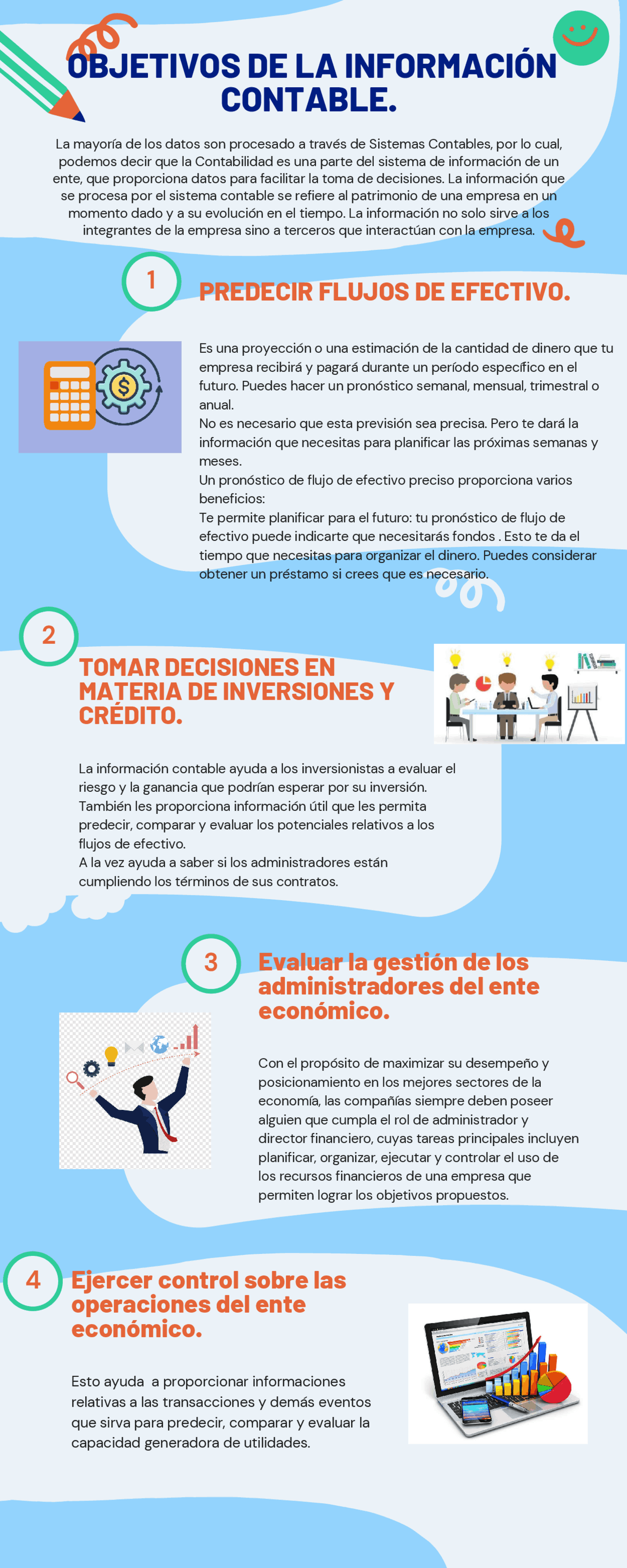 Objetivos de la informacion contable | Esquemas y mapas conceptuales de ...