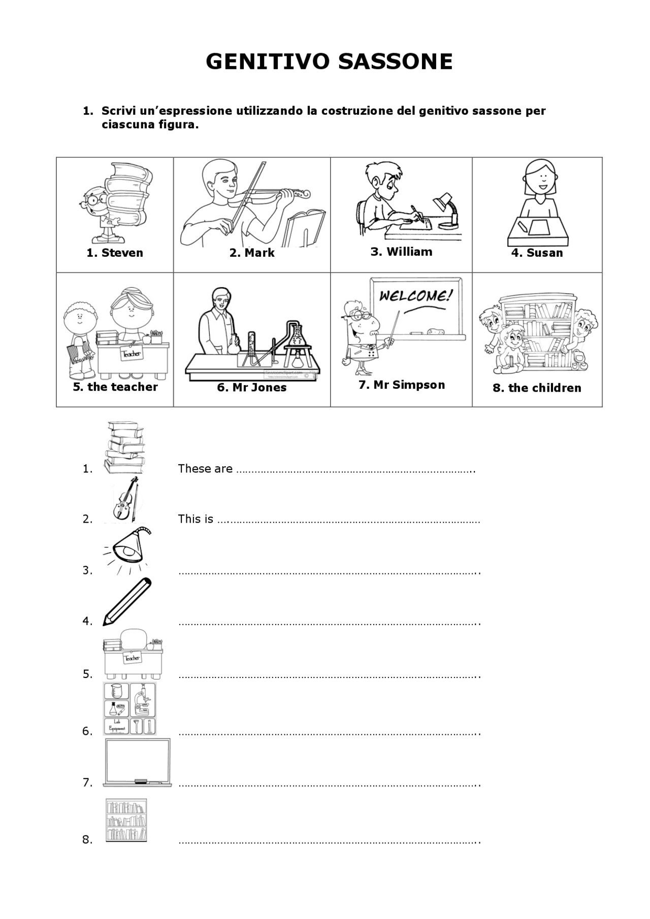 Appunti, regole ed esercizi genitivo sassone Esercizi di Lingua Inglese Docsity Appunti, regole ed esercizi genitivo sassone Esercizi di Lingua Inglese Docsity
