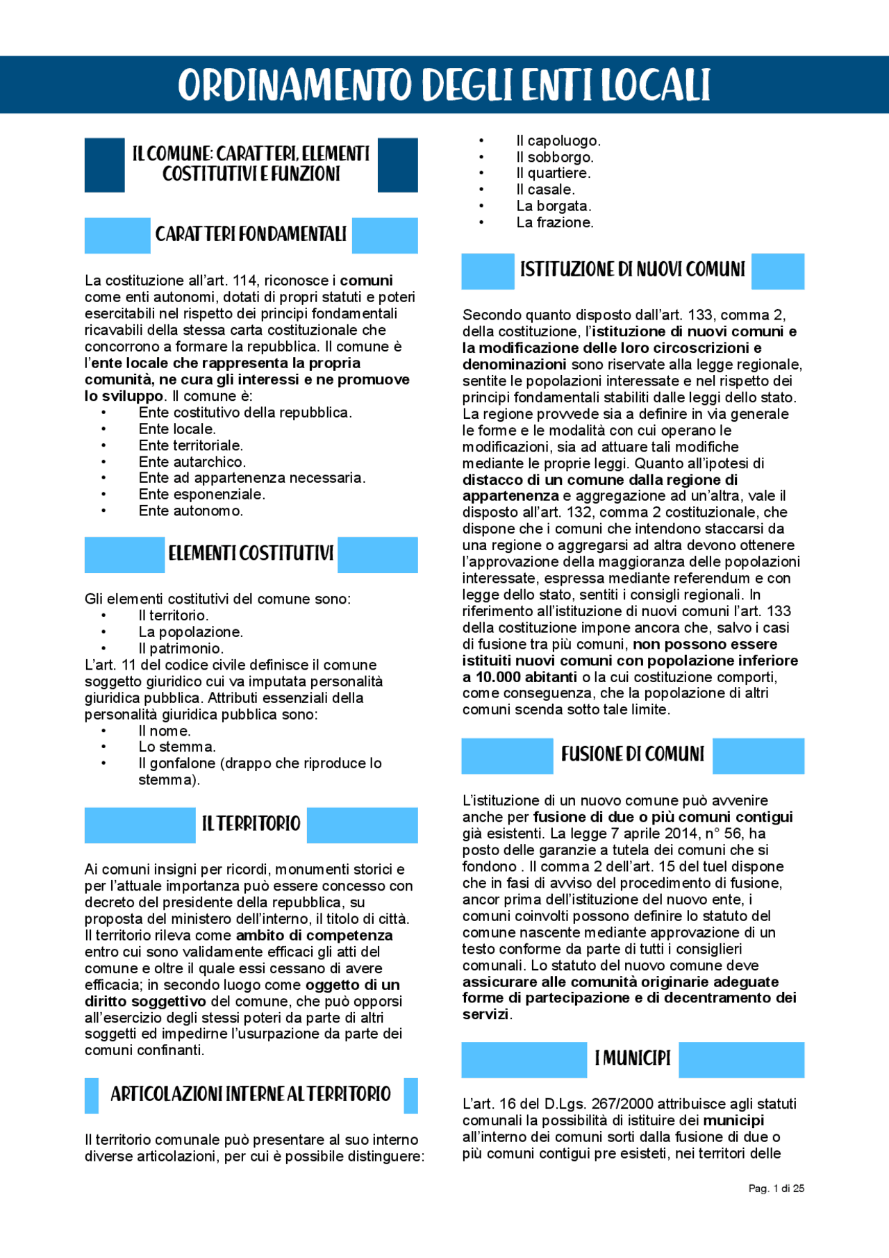 Riassunto ordinamento degli enti locali Schemi e mappe concettuali di Finanza Pubblica Docsity Riassunto ordinamento degli enti locali Schemi e mappe concettuali di Finanza Pubblica Docsity