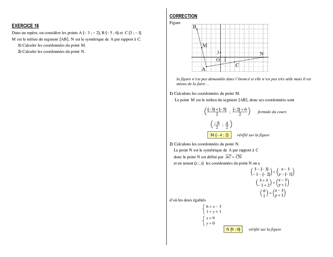 Exrcice Math Exercices Maths 3 Eme: Exercice Maths 3Ème Avec Corrigé – XILSLY