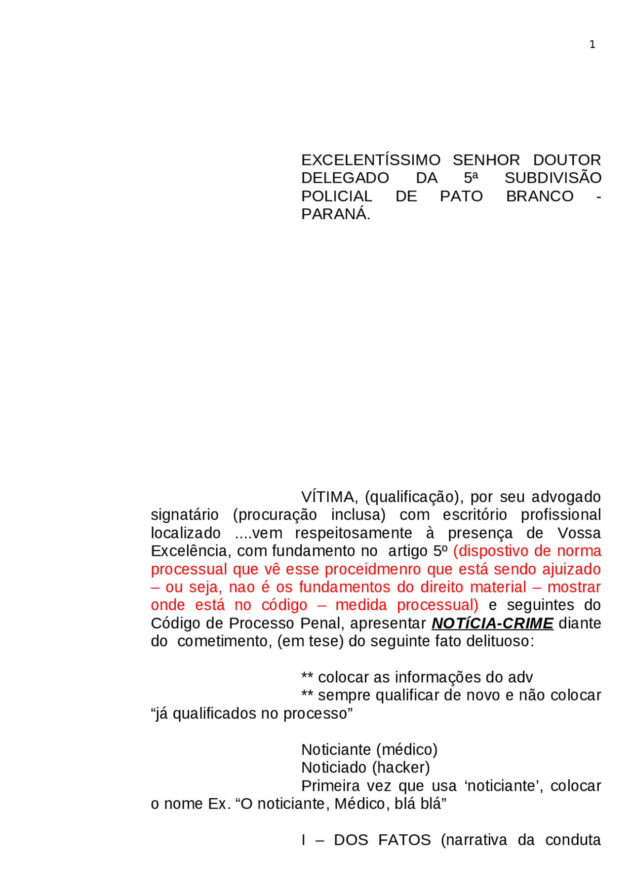 Modelo De Not cia Crime Manuais Projetos Pesquisas Direito Penal modelo-de-not-cia-crime-manuais-projetos-pesquisas-direito-penal