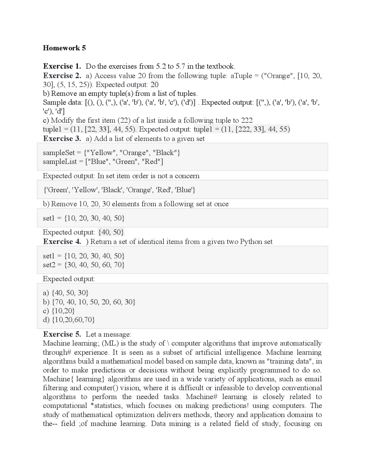 Basic knowledge about python | Exams Economics | Docsity