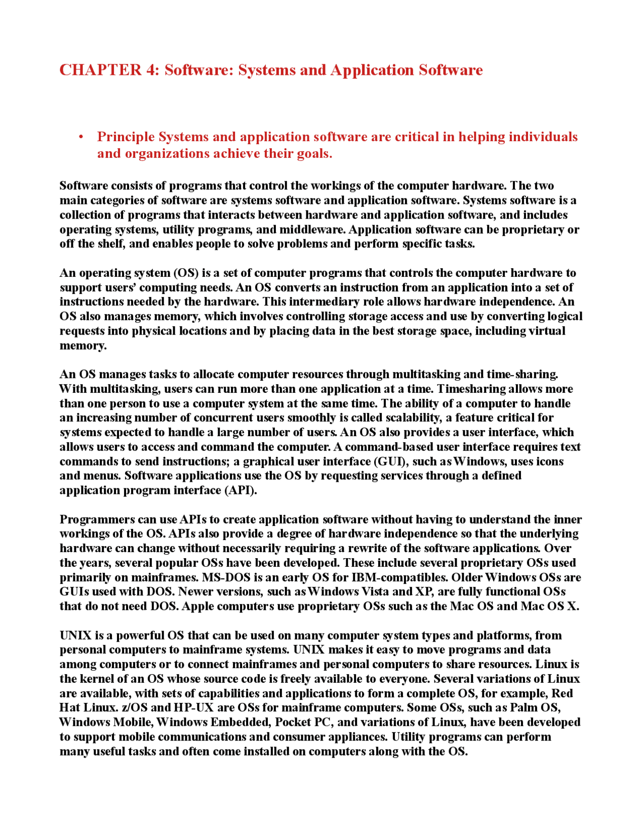 Software: Systems and Application Software | Study notes Information ...