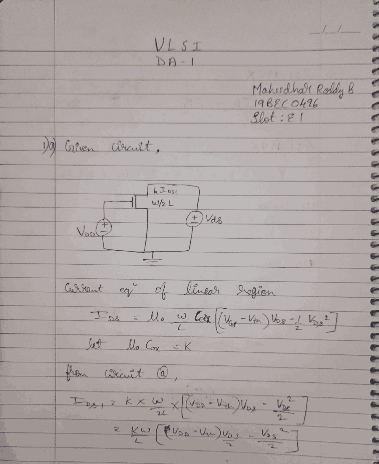 Very large scale integration (VLSI) Digital Assignment Assignments