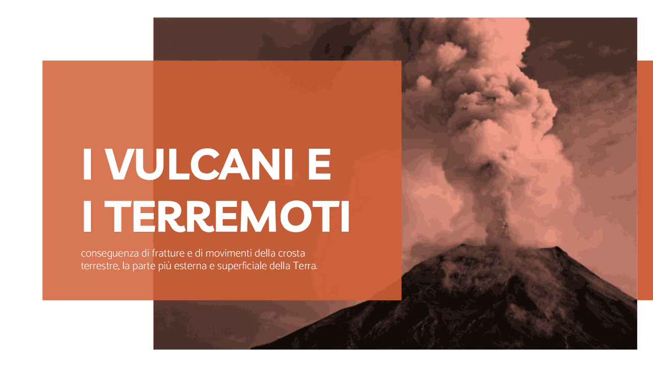 PPT sui vulcani e sui terremoti Schemi e mappe concettuali di Scienze