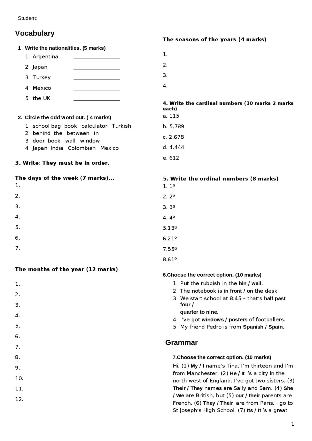 Test De Inglés Nivel Båsico Exåmenes De Lengua Y Literatura Docsity Test De Inglés Nivel Båsico Exåmenes De Lengua Y Literatura Docsity