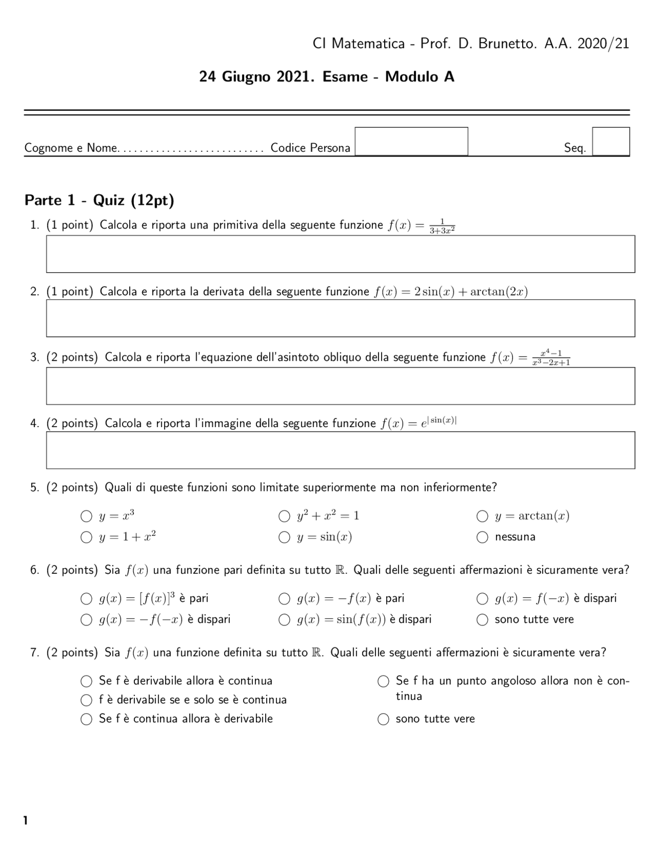 Prove D esame Matematica CI Prove D esame Di Matematica Generale prove-d-esame-matematica-ci-prove-d-esame-di-matematica-generale