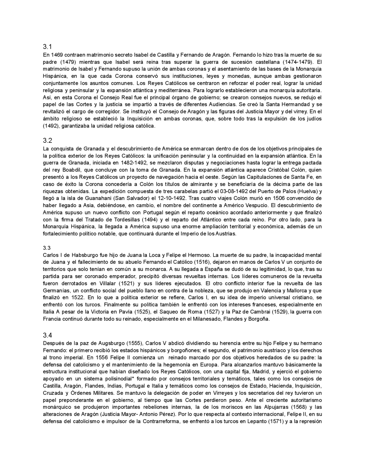 Epigrafes bloque 3 Historia de España Apuntes de Historia de España Docsity Epigrafes bloque 3 Historia de España Apuntes de Historia de España Docsity