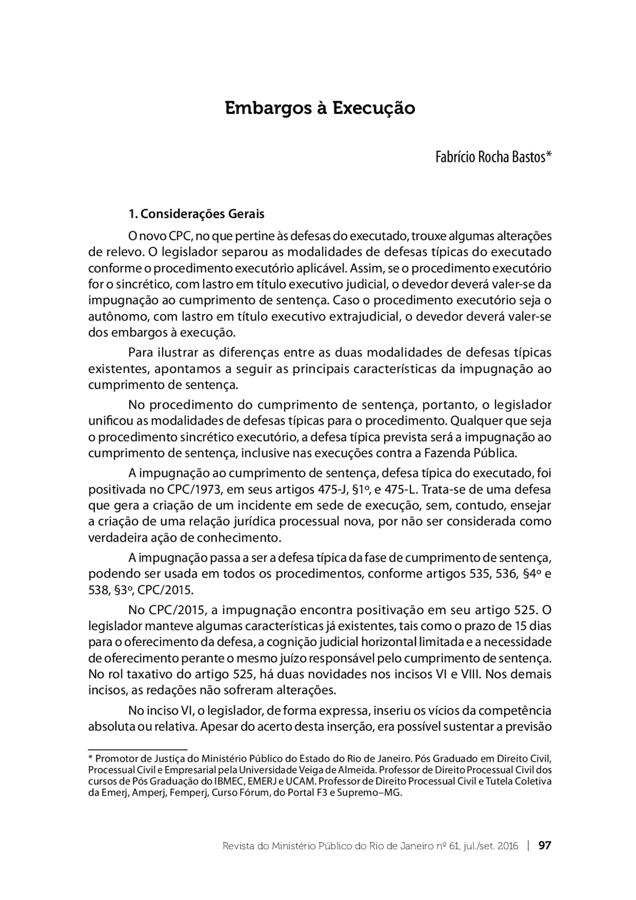 Embargos à Execução | Notas de aula Direito | Docsity