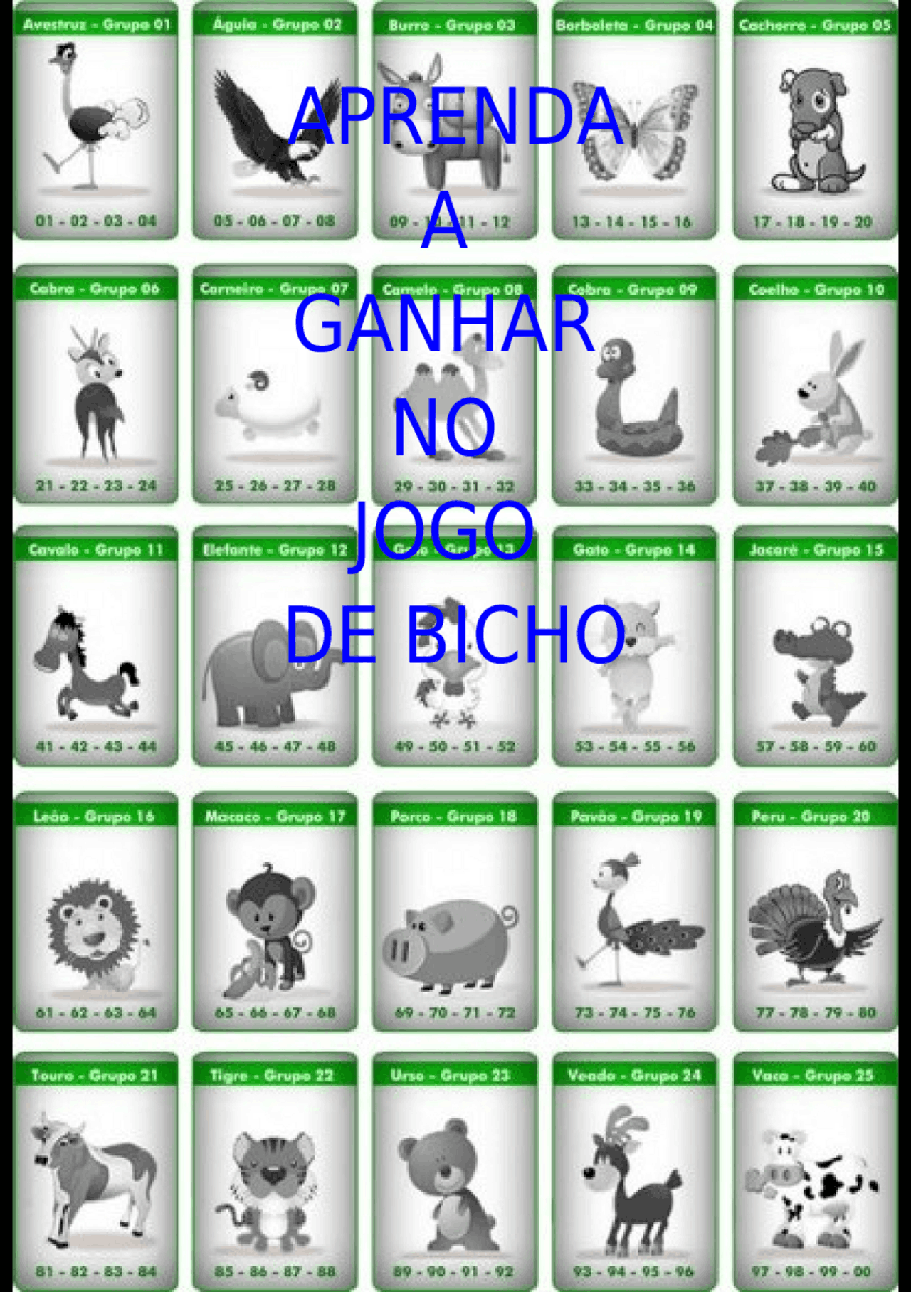 Aprenda a ganhar no jogo de bicho - PDF | Notas de aula História | Docsity