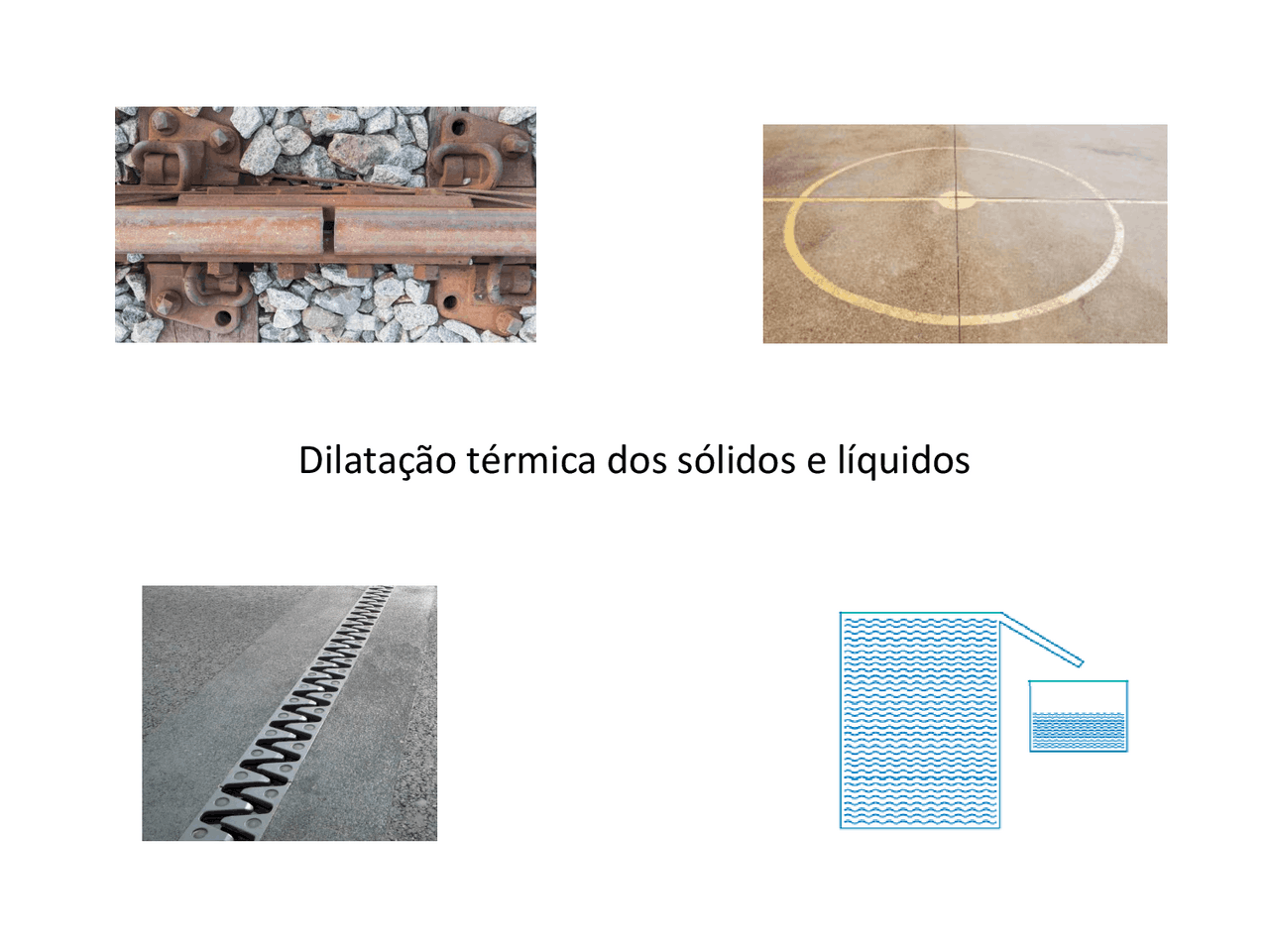 Dilatação térmica dos sólidos e líquidos | Notas de aula Física | Docsity