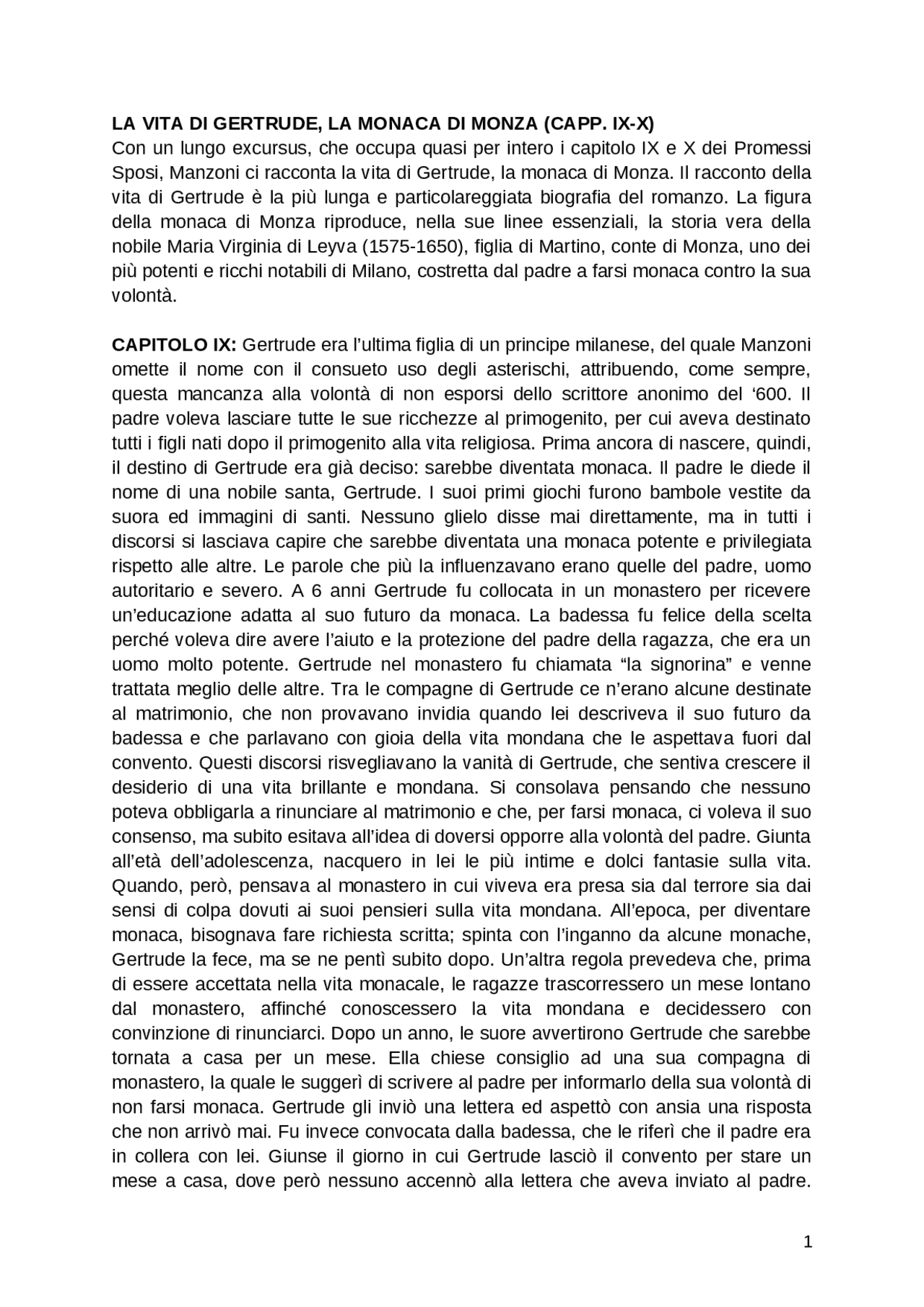 La monaca di Monza e riassunto del IX Appunti di Italiano Docsity La monaca di Monza e riassunto del IX Appunti di Italiano Docsity