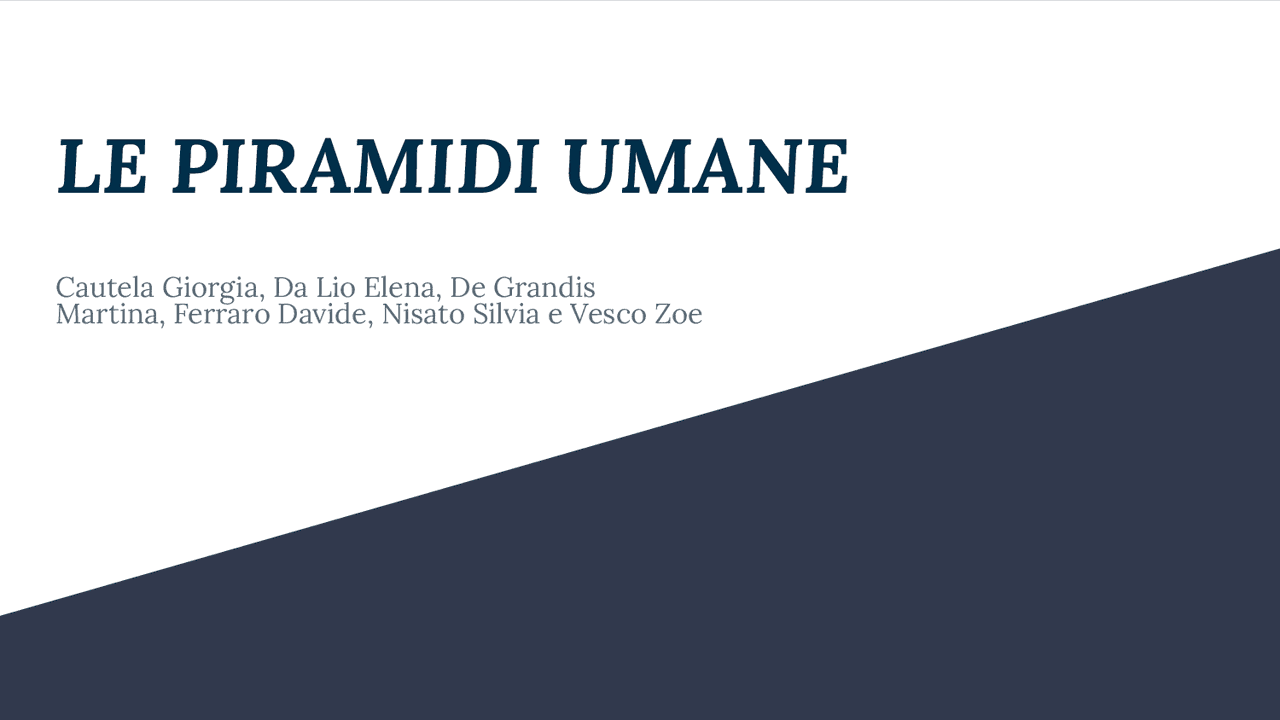 Le piramidi umane e come esercitarsi a farle Slide di Educazione