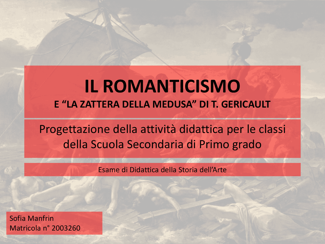Prova d'esame di Didattica della Storia dell'arte - PPT con lezione per