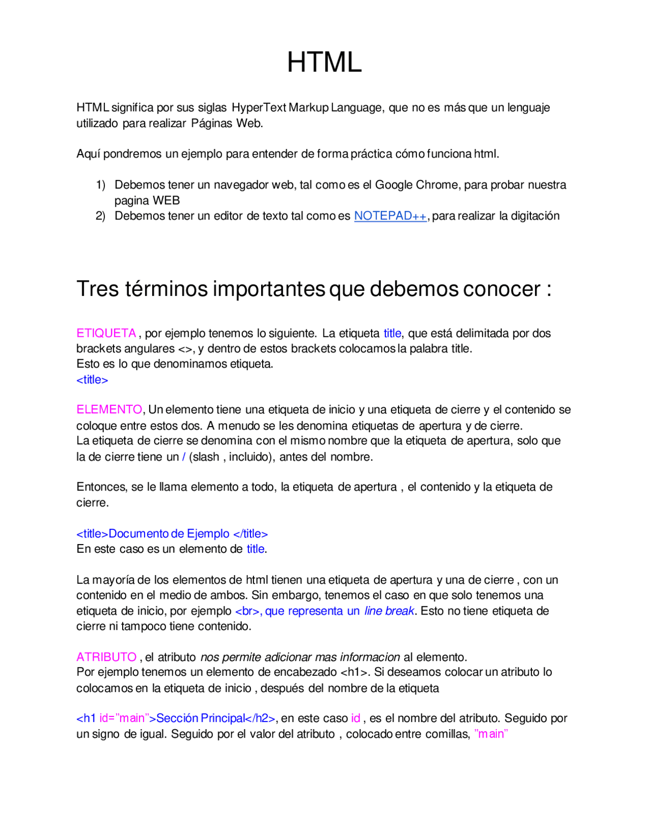 Trabajo practico uso html | Esquemas y mapas conceptuales de ...