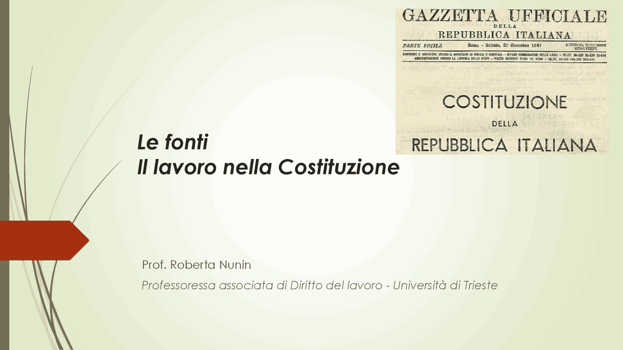 Le fonti diritto del lavoro | Schemi e mappe concettuali di Diritto del