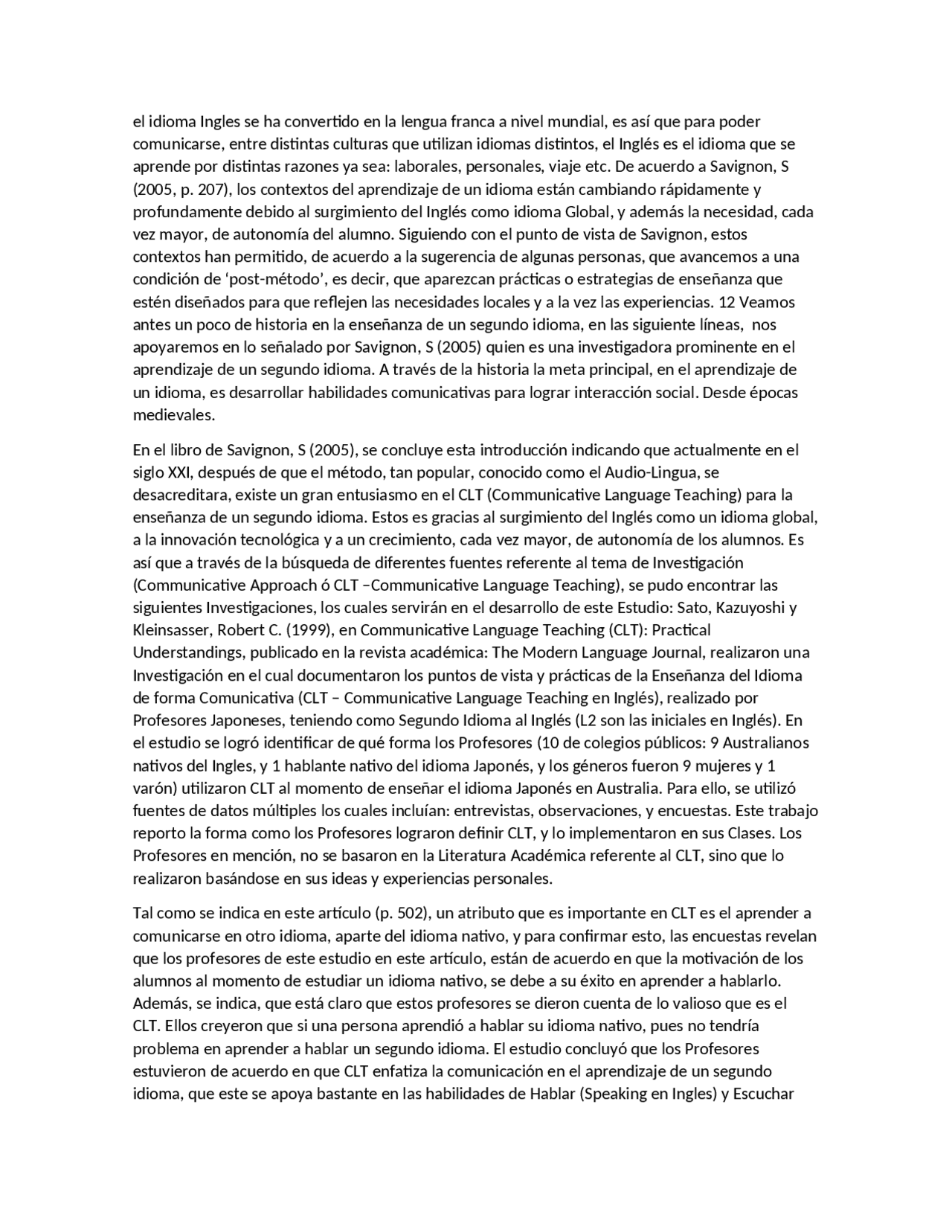 Antecedentes del speaking Resúmenes de Inglés Docsity