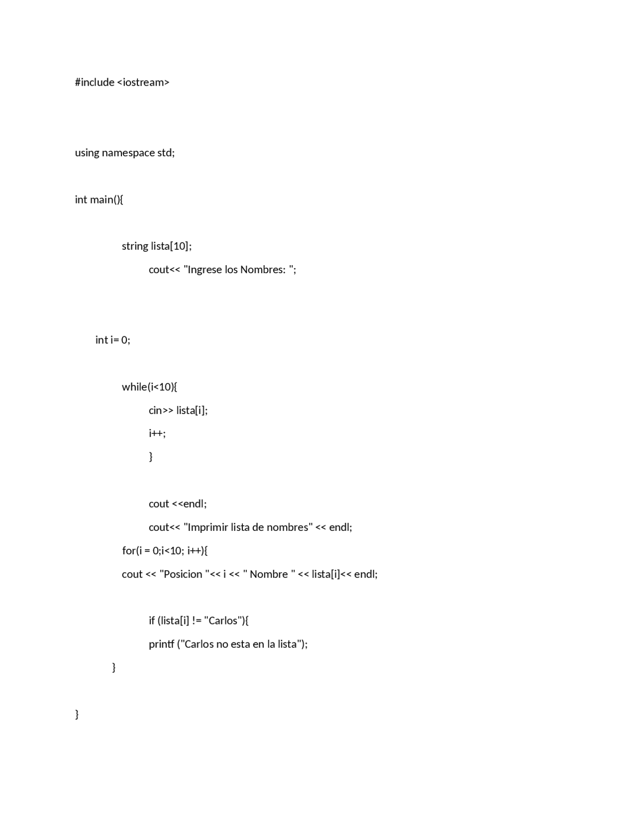 Manejo de Arreglos en C++ | Ejercicios de Informática | Docsity