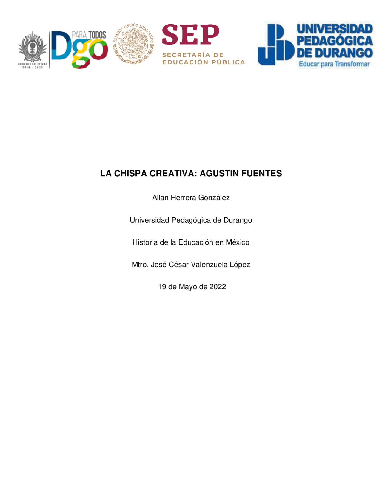 Ensayo La Chispa Creativa Resúmenes De Historia Docsity