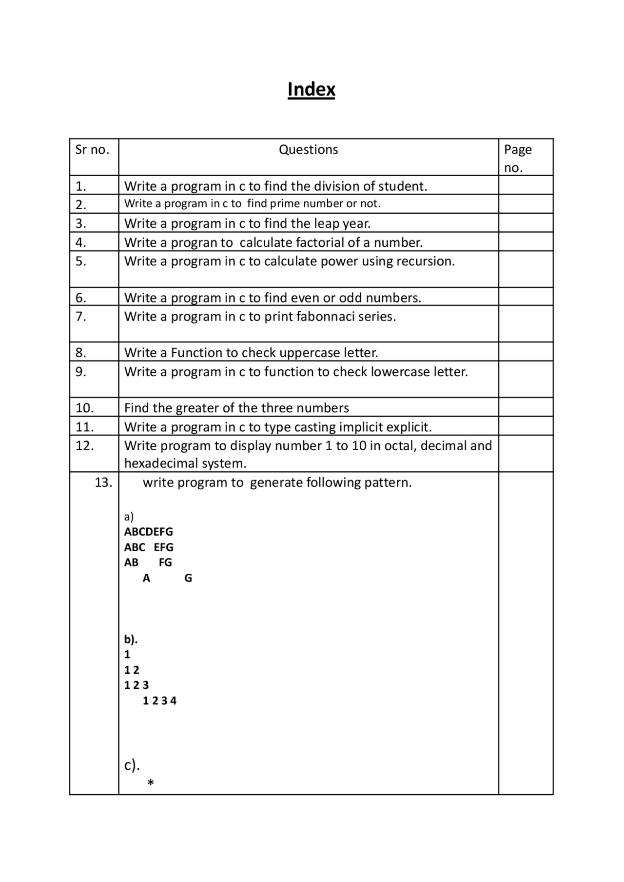 Programming Questons | Study notes Computer science | Docsity
