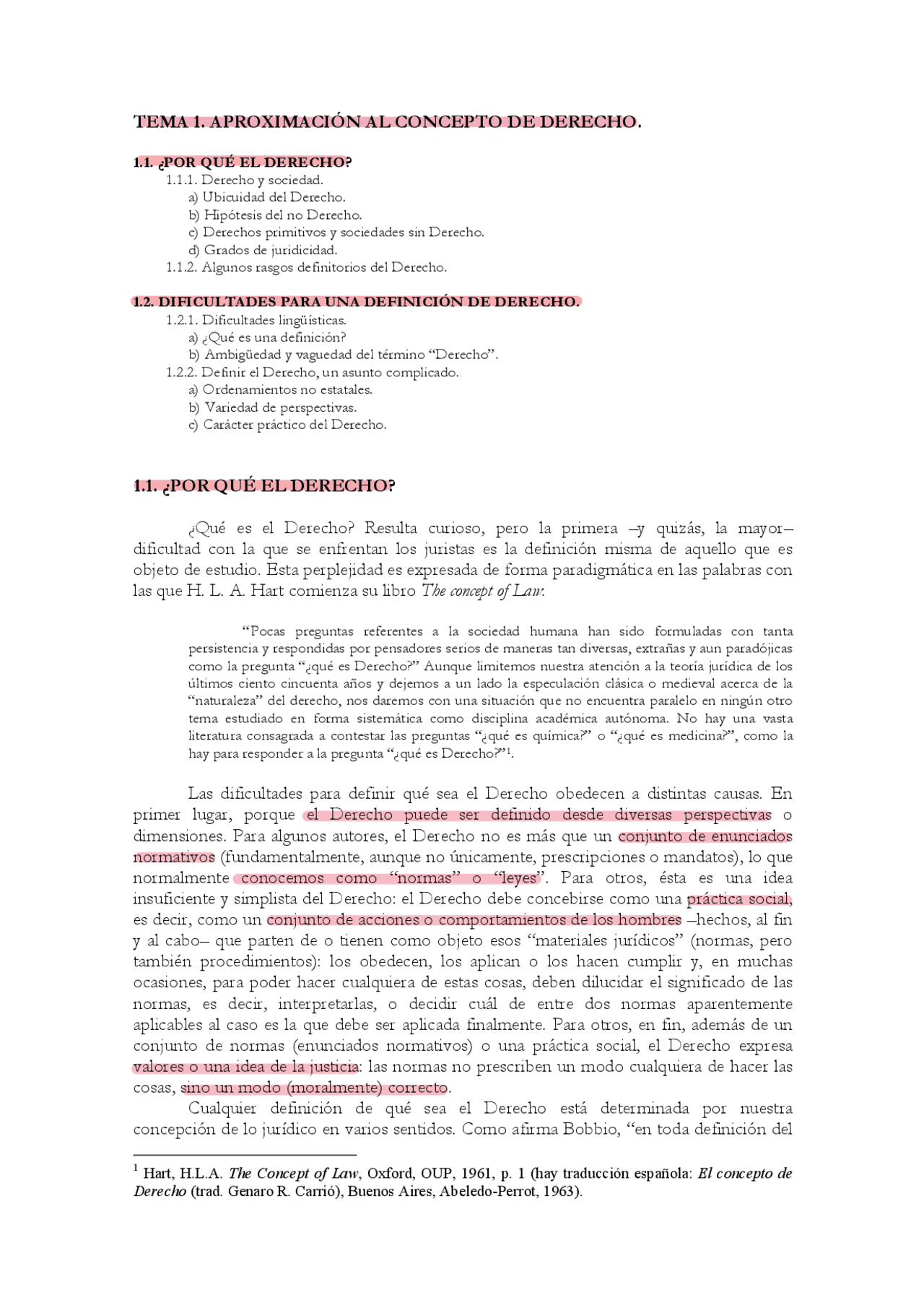 Teoria del derecho tema 1 apuntes de la carrera de derecho. | Apuntes ...