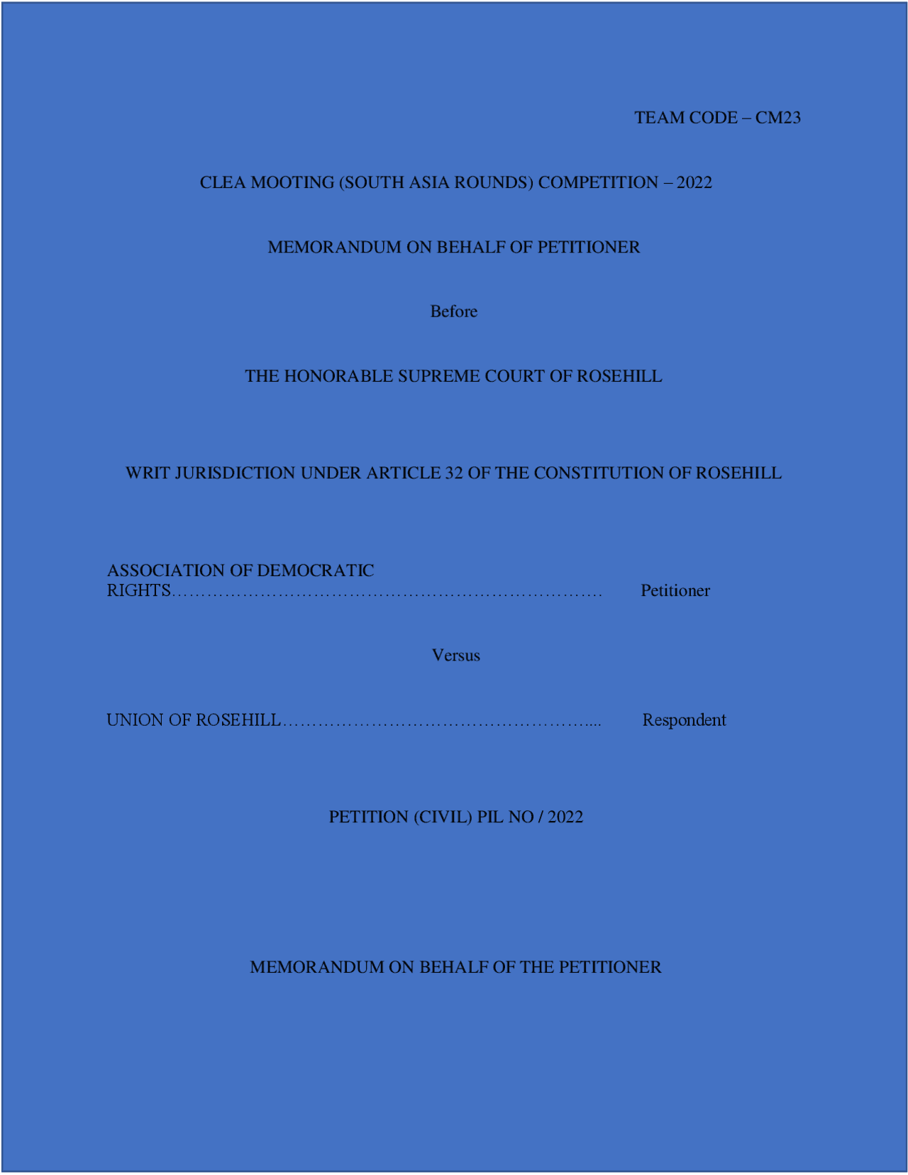 Memorial moot court Study notes Mock Trial and Moot Court Docsity Memorial moot court Study notes Mock Trial and Moot Court Docsity
