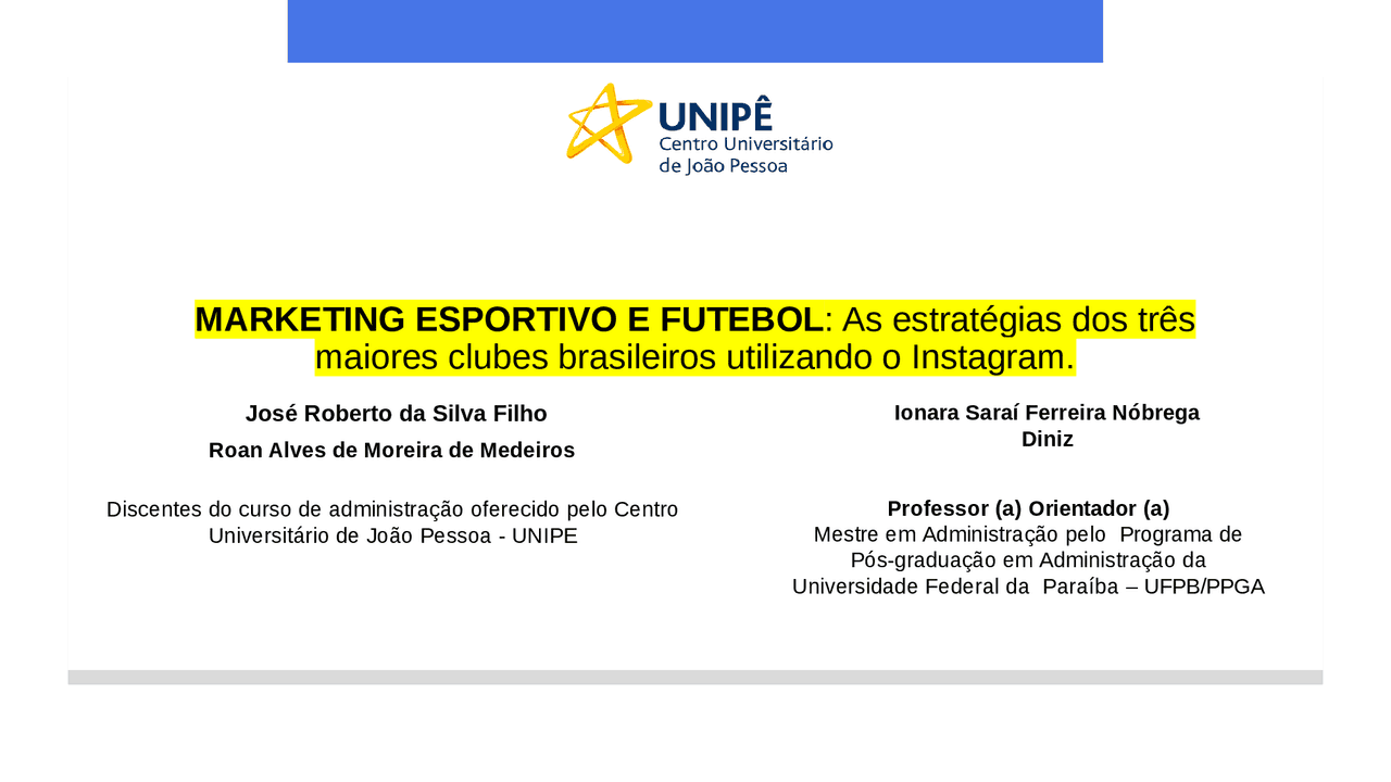 Marketing Esportivo no Instagram: Análise de Caso em 3 Clubes ...