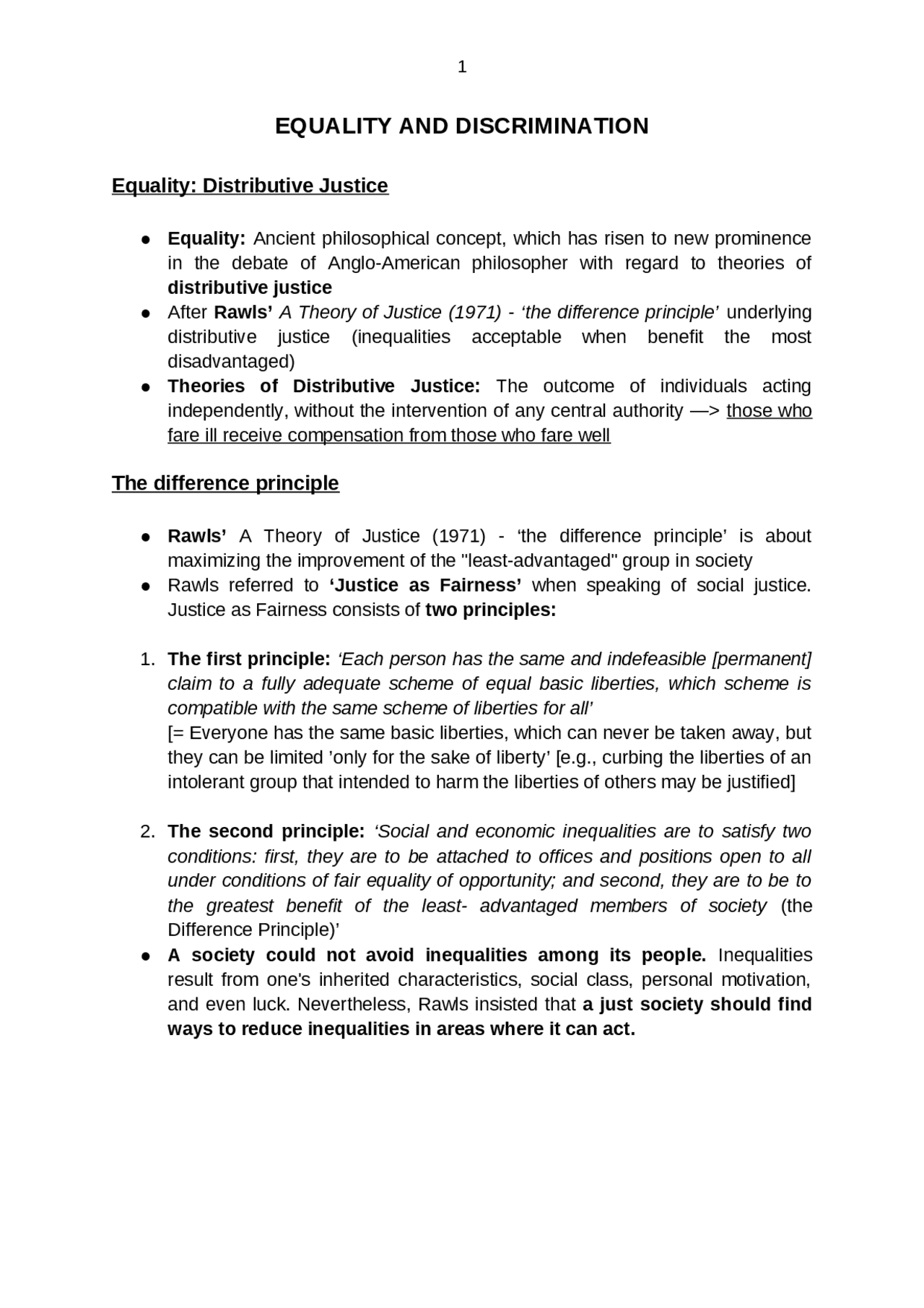 Philosophy of law 2 part | Appunti di Filosofia del Diritto | Docsity