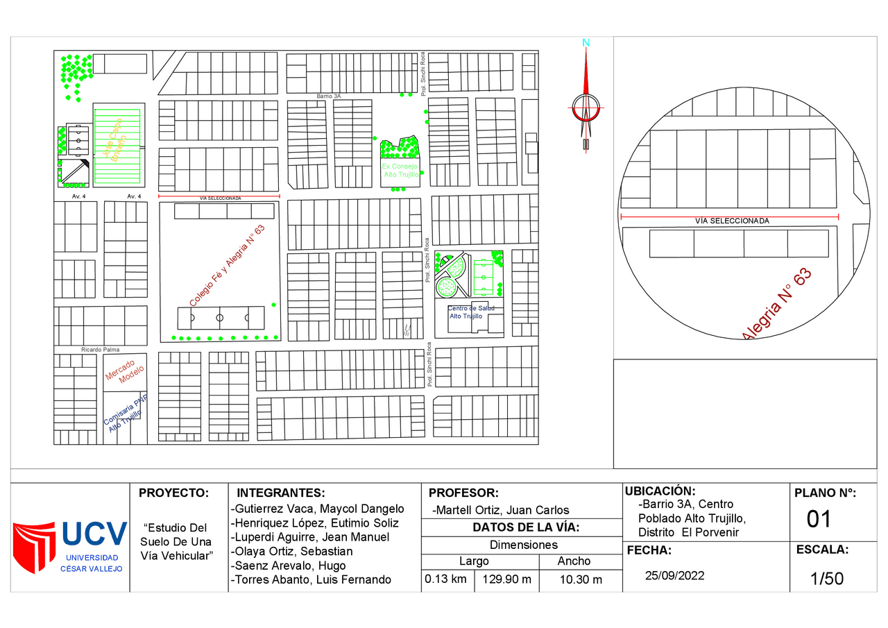 Plano de localizacion y ubicacion Guías, Proyectos, Investigaciones