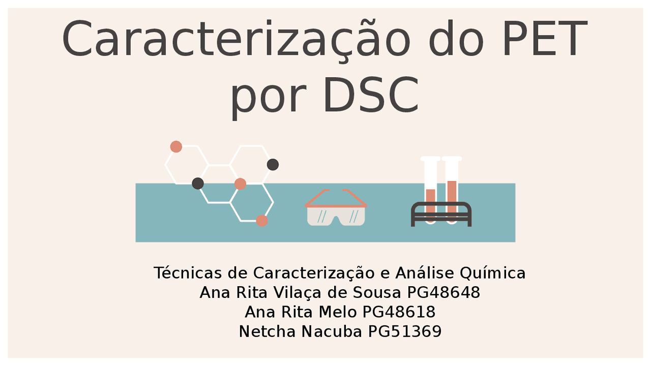 Caracterização do PET | Slides Survey Sampling Techniques | Docsity