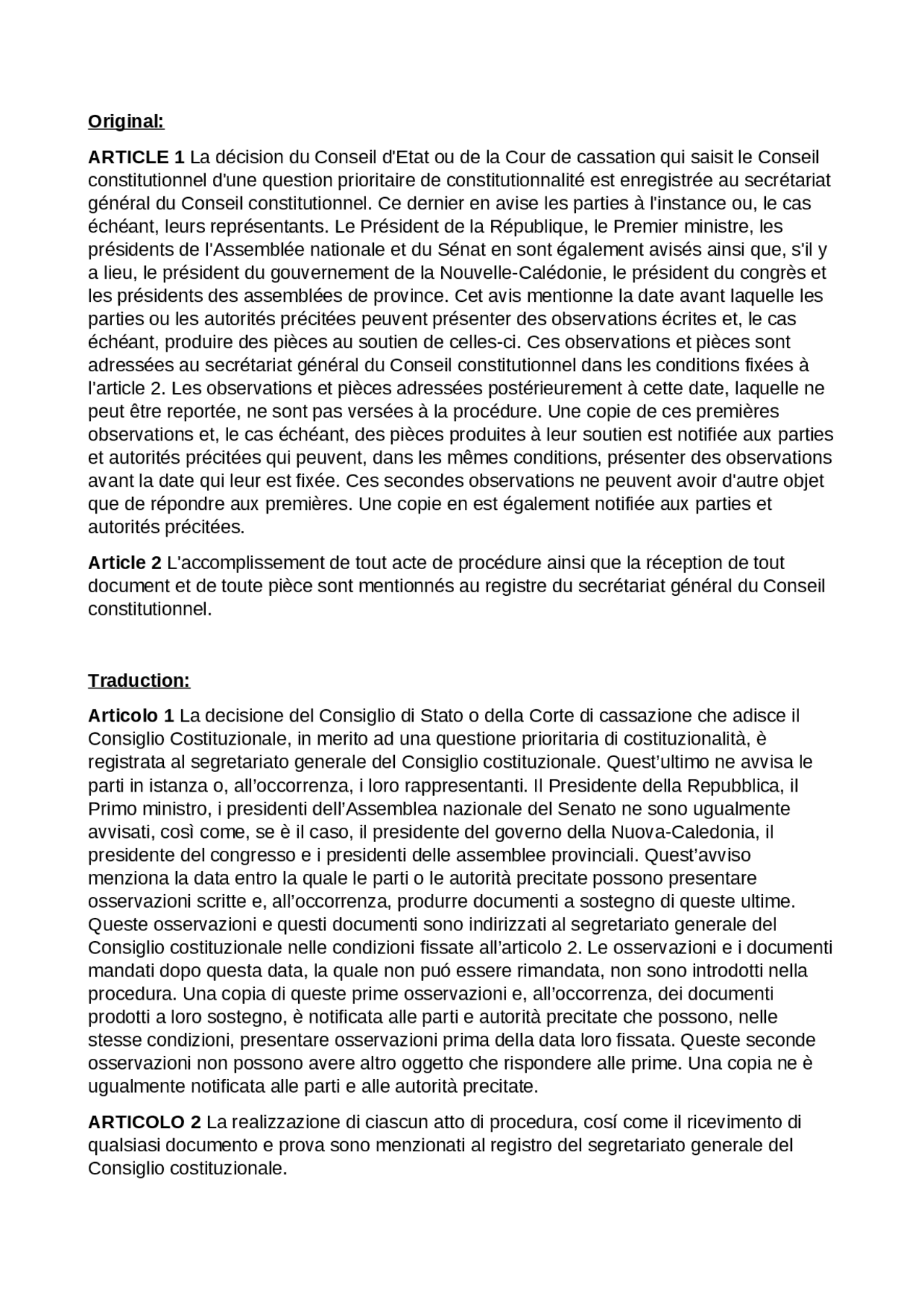 Esercitazione 18 traduzione francese 5 Esercizi di Lingua Francese