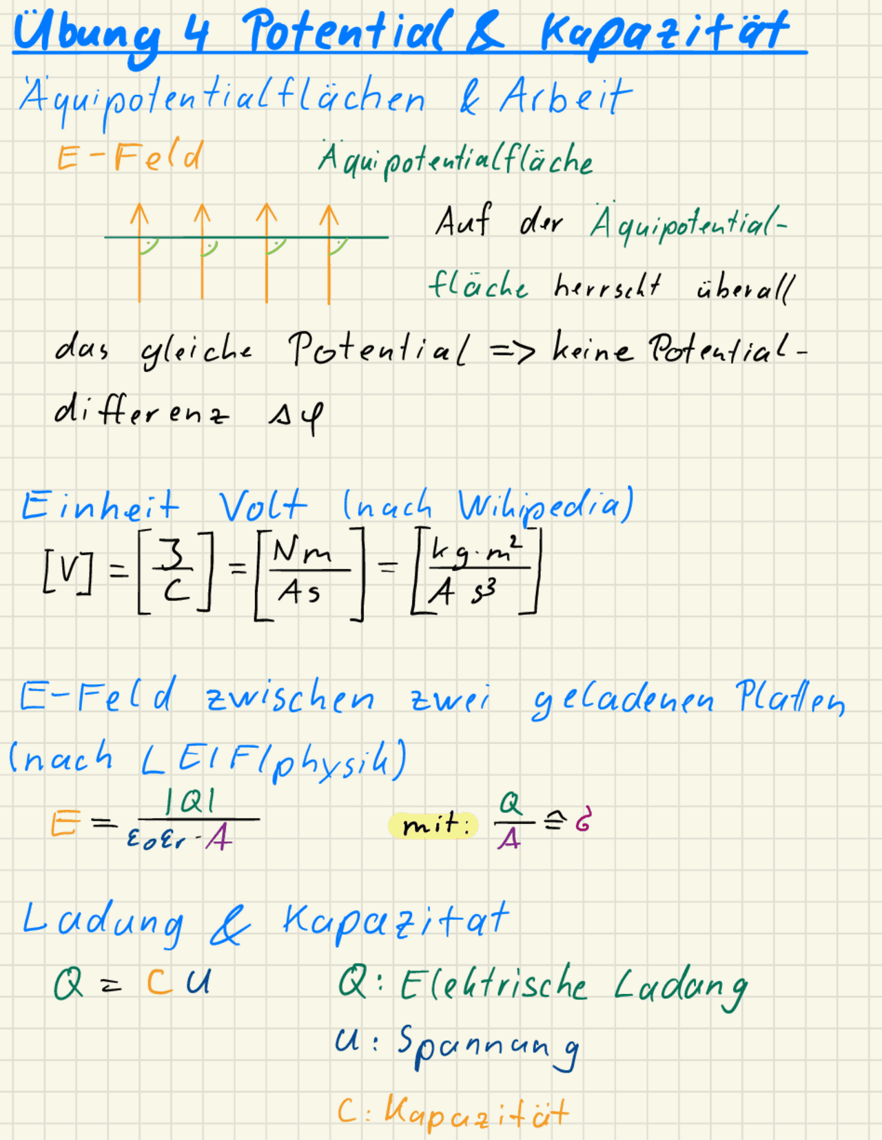 Elektrotechnik Uebung zusammenfassung Übungen Elektrotechnik Docsity