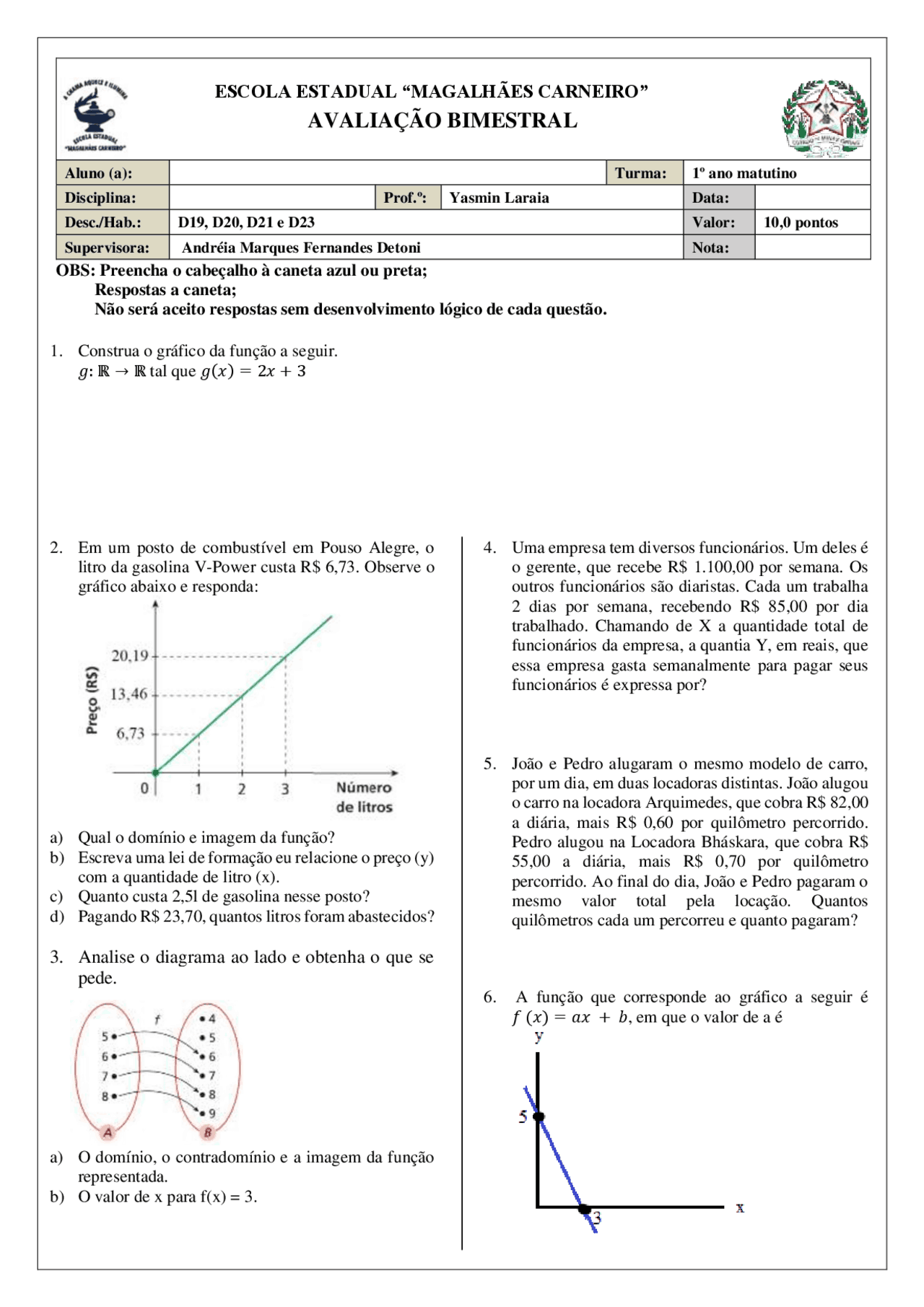 Atividades De Matematica 1 Ano Ensino Medio - FDPLEARN
