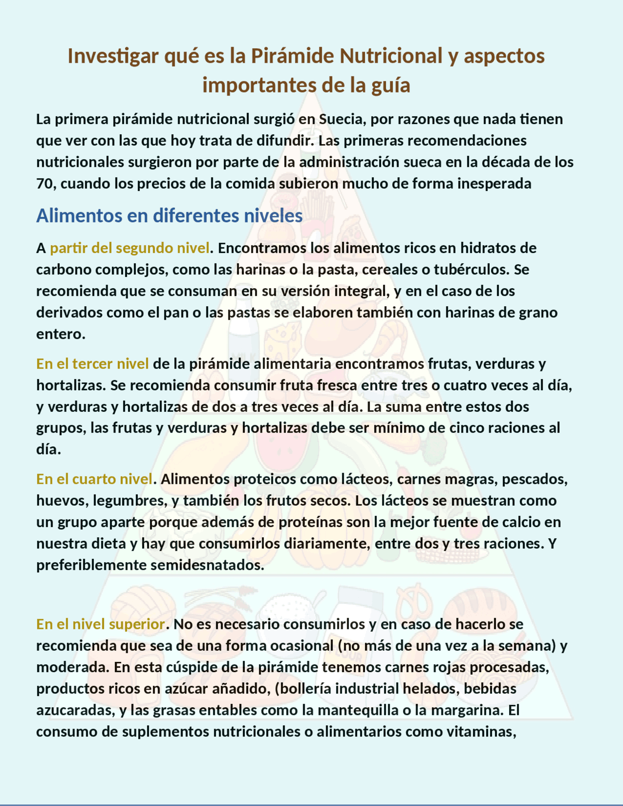 LA HISTORIA DE LOS 7 PAISES Apuntes de Ciencias Aplicadas a la